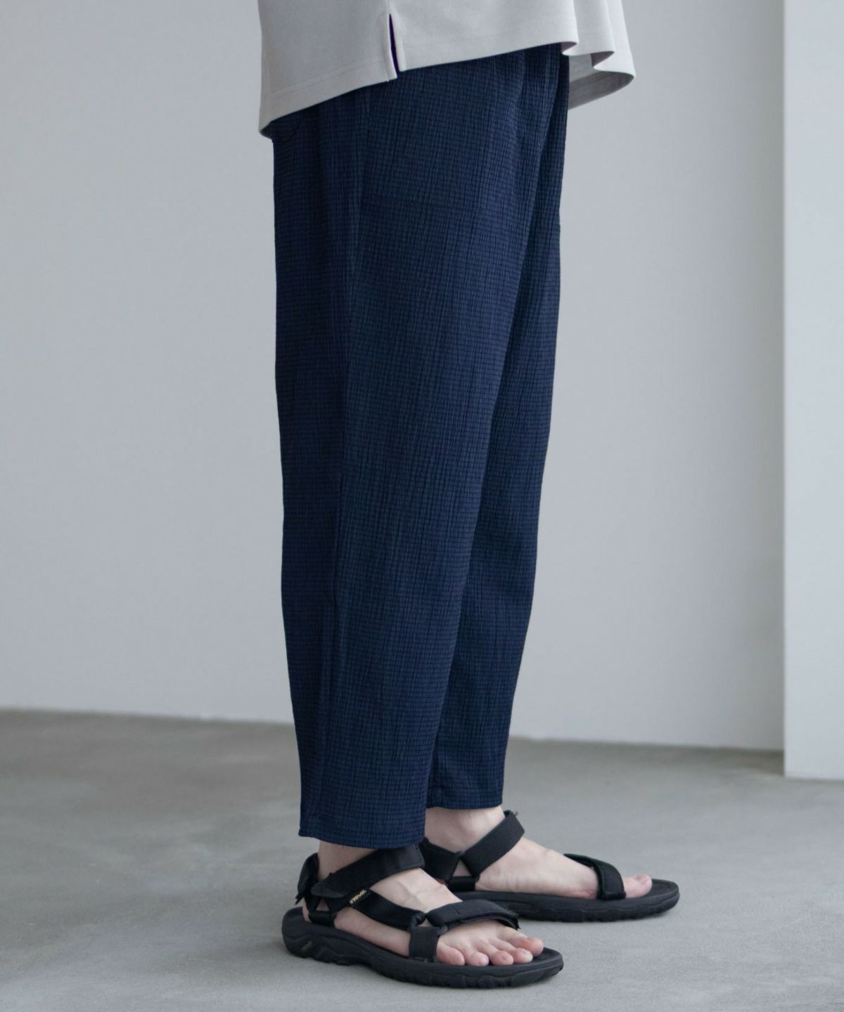 NAVY 楊柳アンクルパンツ メンズ