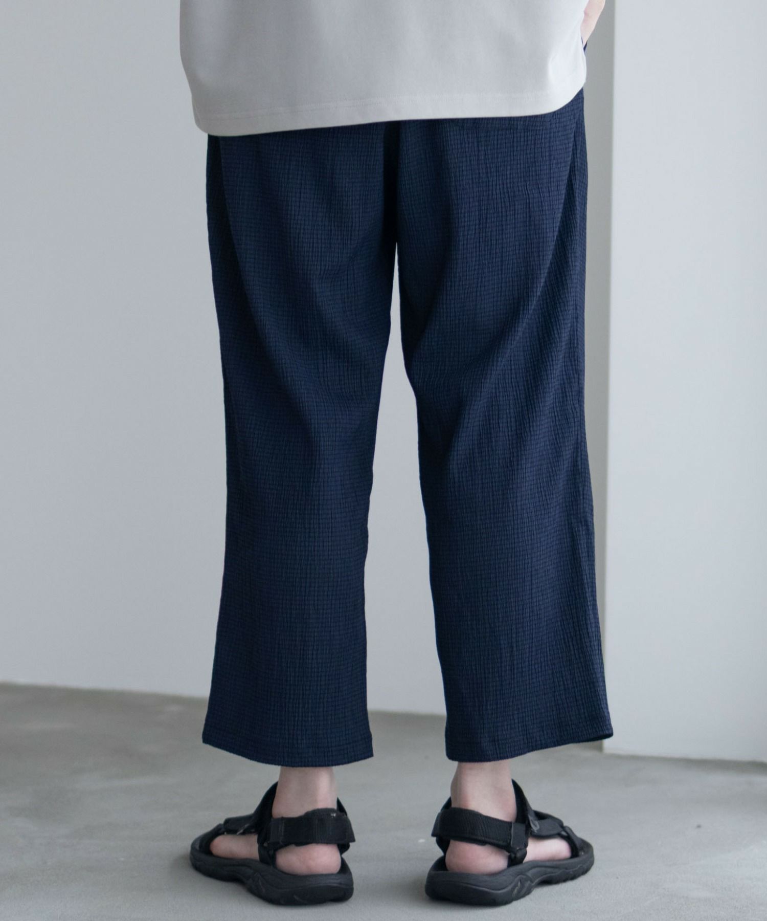 NAVY  楊柳アンクルパンツ メンズ商品画像-6