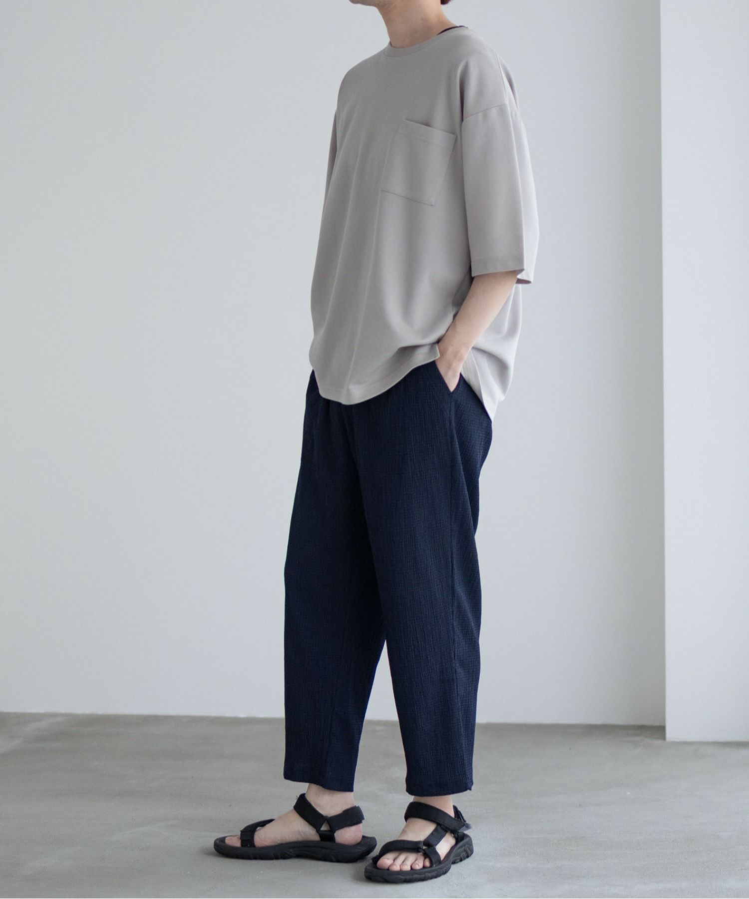 NAVY  楊柳アンクルパンツ メンズ商品サムネイル-8