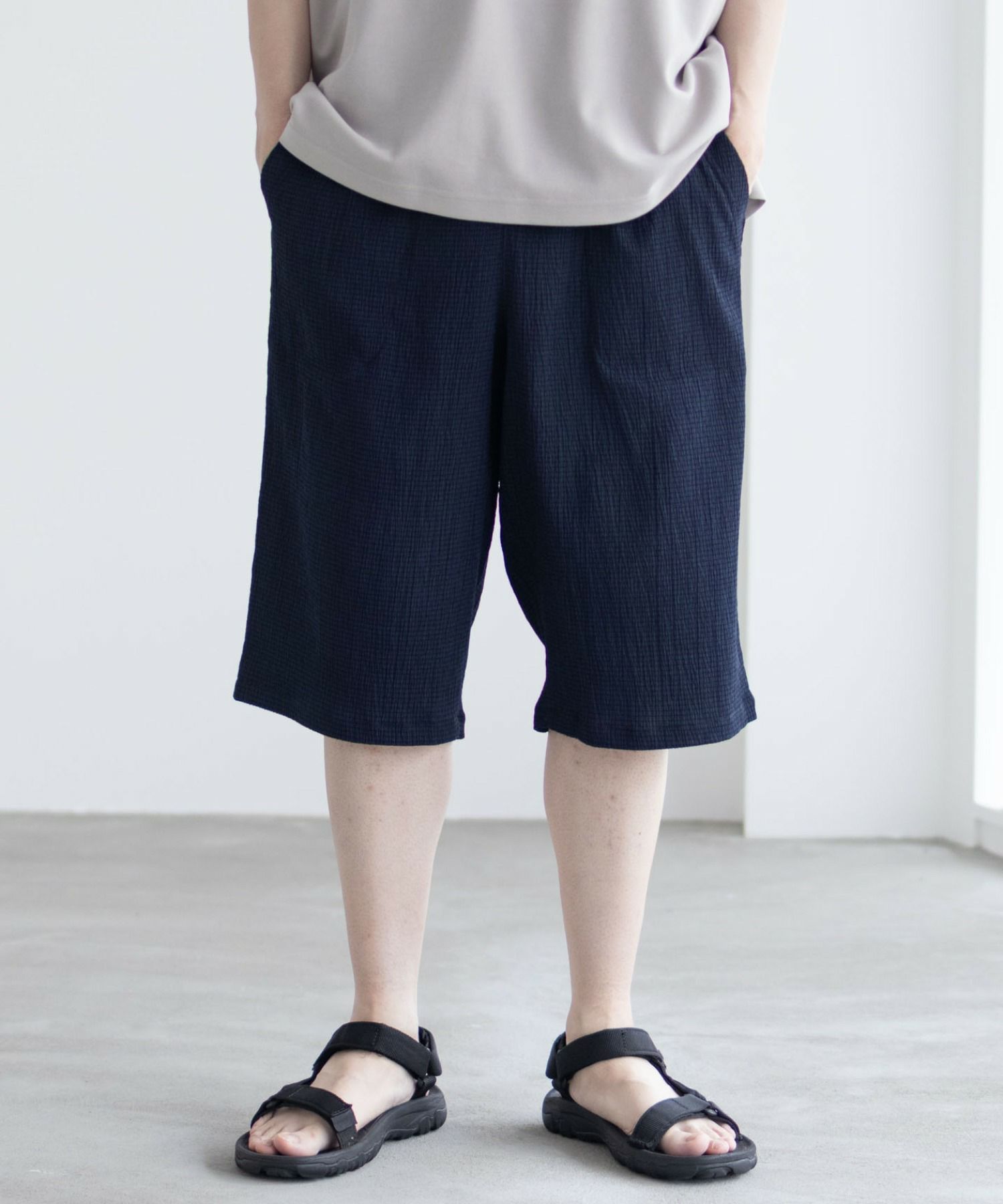 NAVY 楊柳ステテコ メンズ