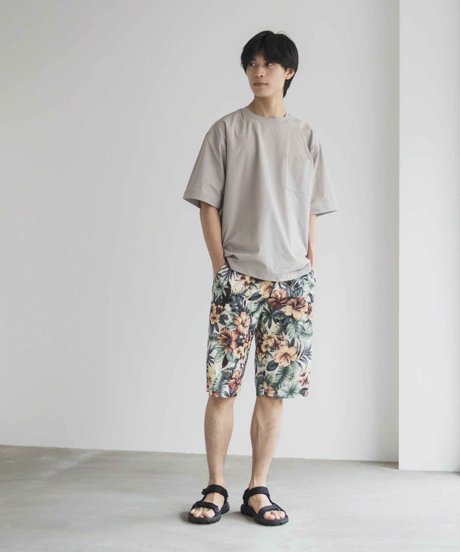 NAVY ハニカムメッシュショートパンツ メンズ