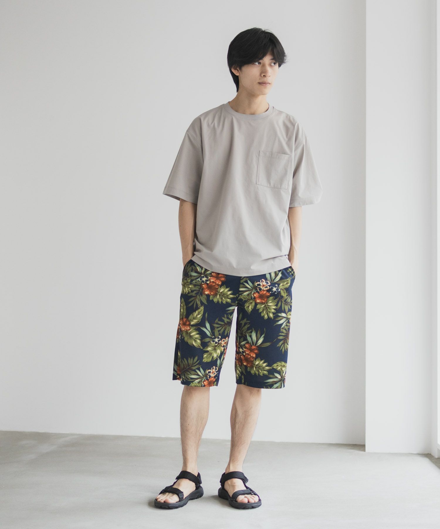 NAVY ハニカムメッシュショートパンツ メンズ