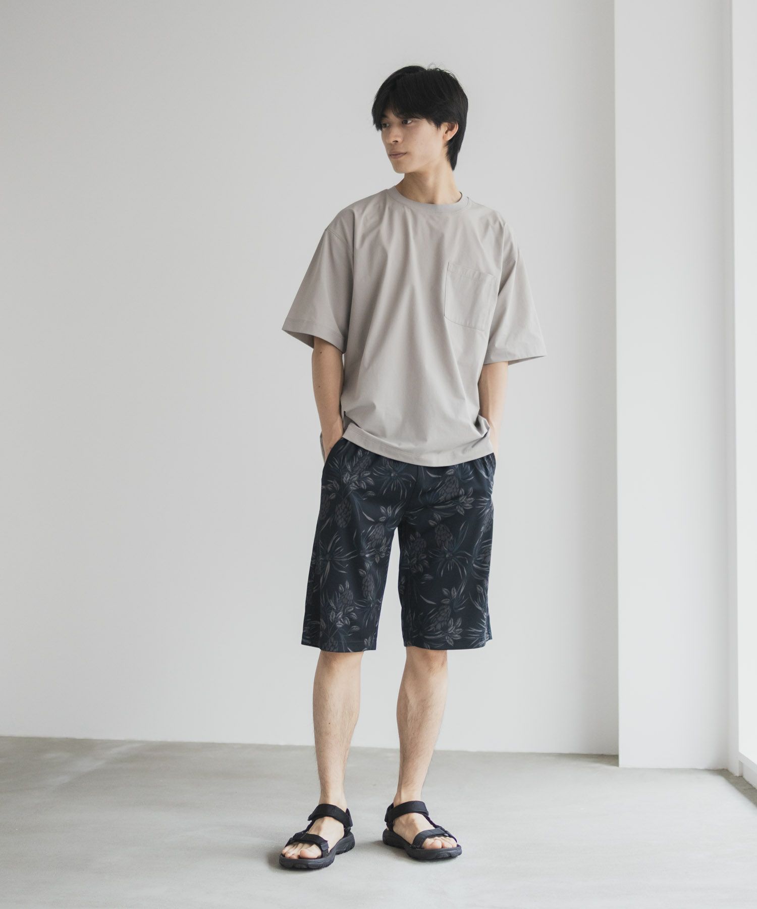 NAVY ハニカムメッシュショートパンツ メンズ