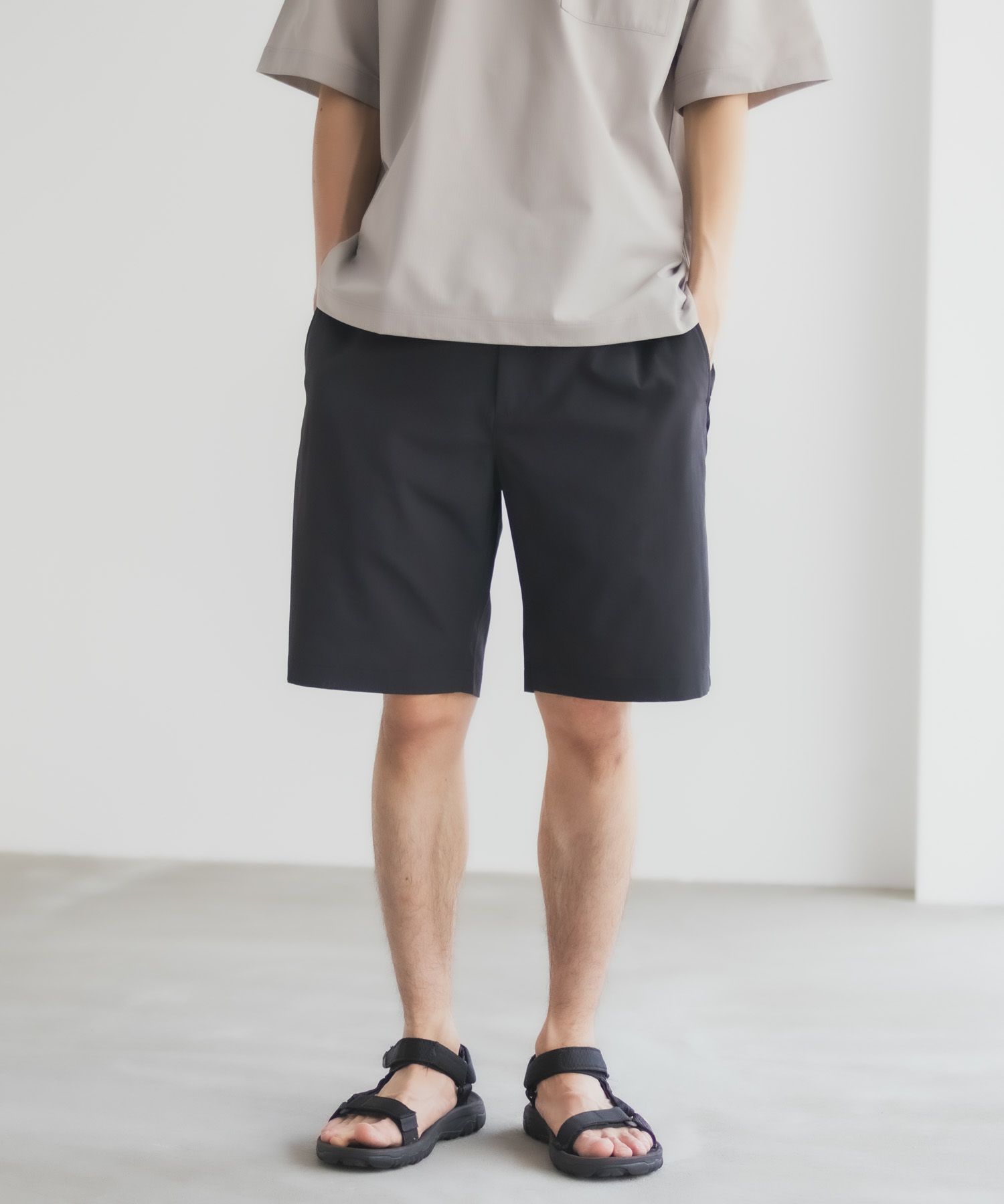 NAVY KAZETOSU メッシュハーフパンツ メンズ