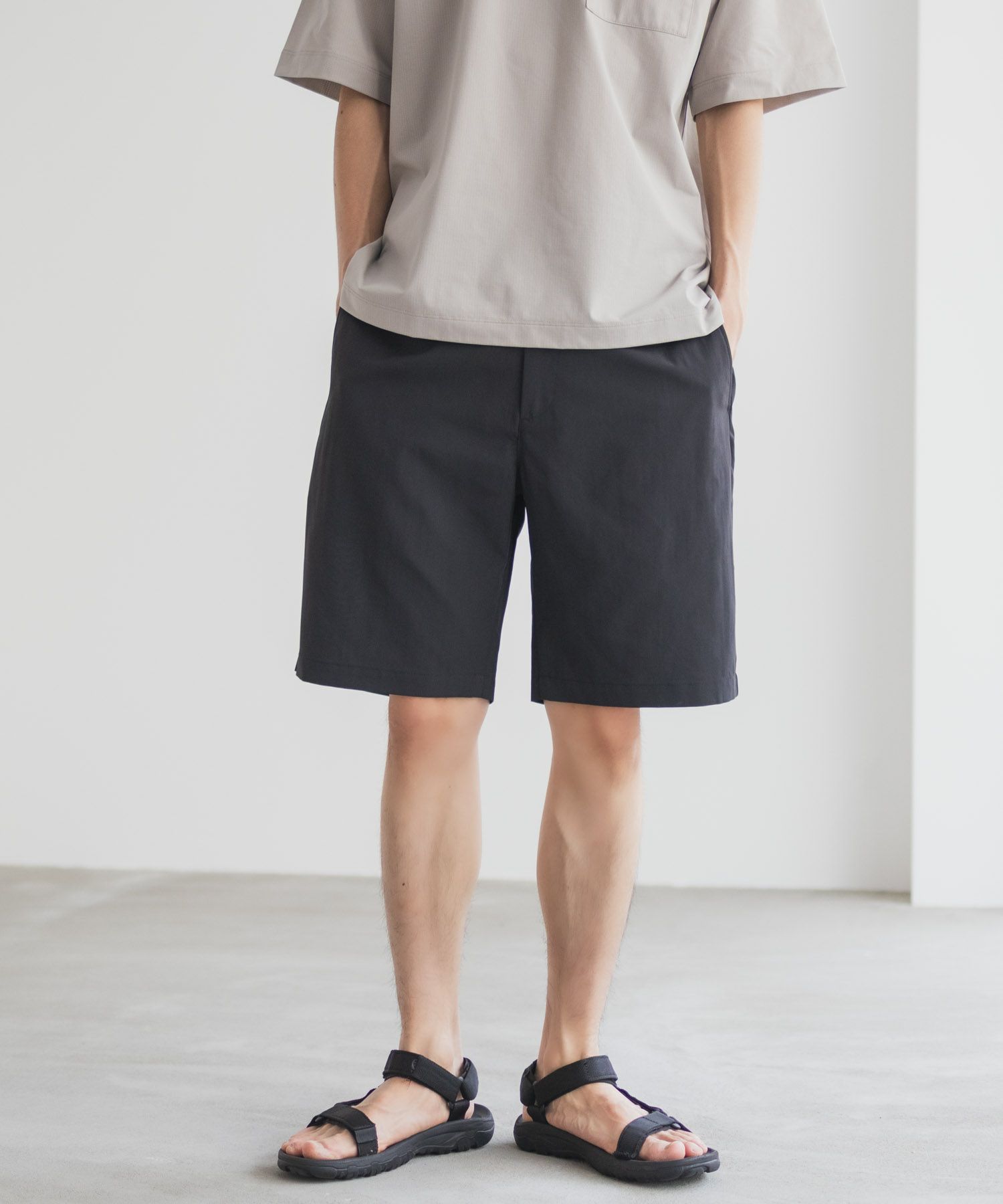 NAVY  KAZETOSU メッシュハーフパンツ メンズ商品画像-3