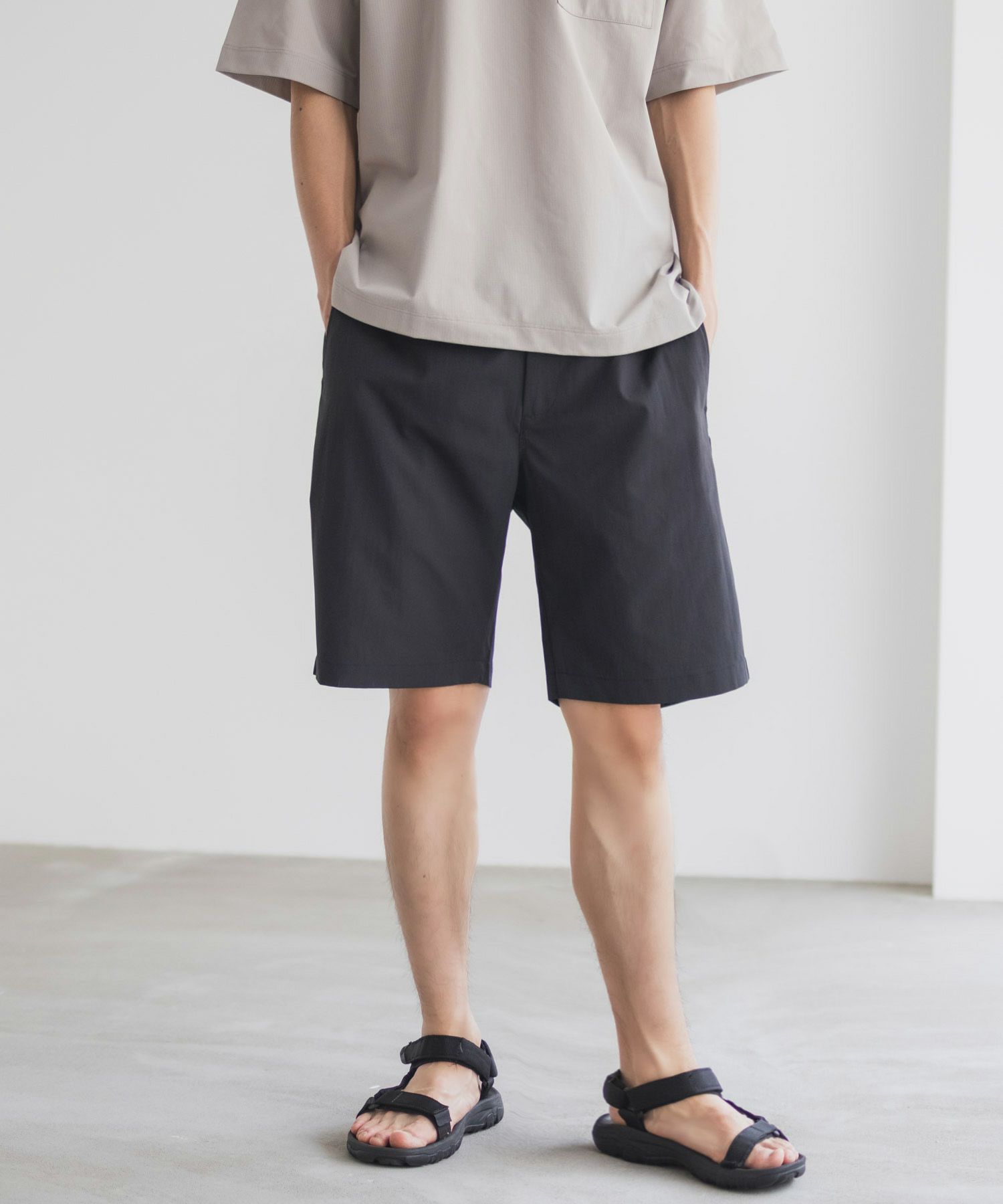 NAVY KAZETOSU メッシュハーフパンツ メンズ