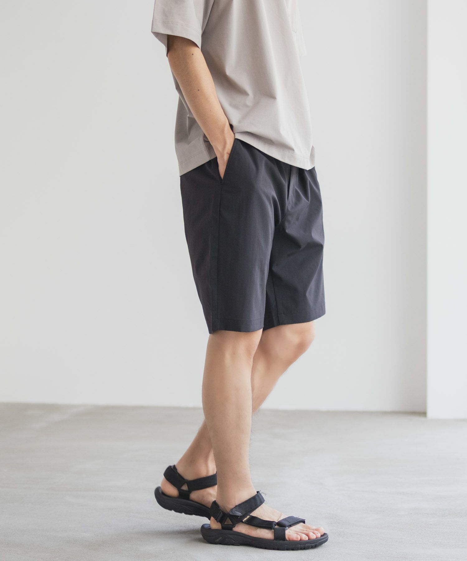 NAVY KAZETOSU メッシュハーフパンツ メンズ