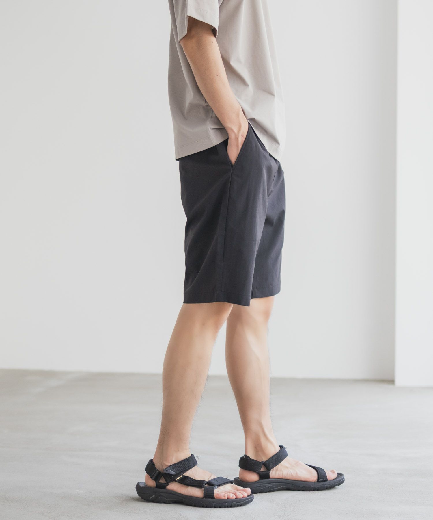 NAVY  KAZETOSU メッシュハーフパンツ メンズ商品サムネイル-7