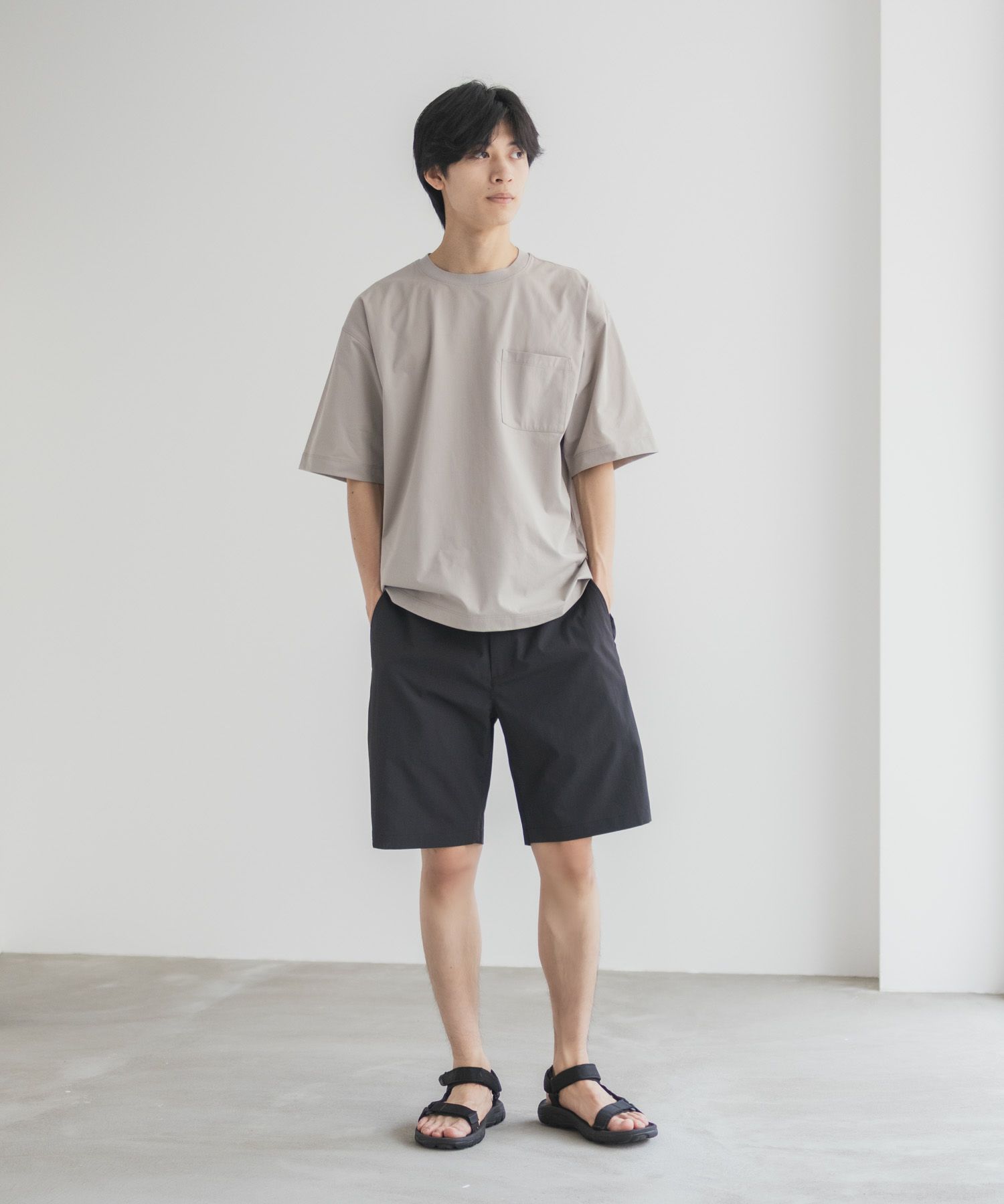 NAVY KAZETOSU メッシュハーフパンツ メンズ