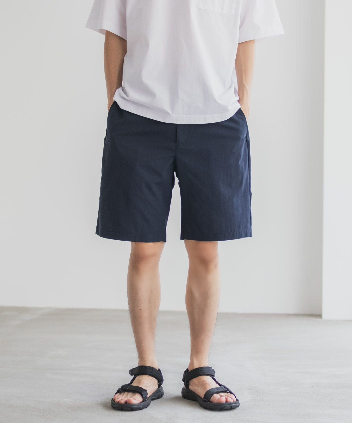 NAVY KAZETOSU メッシュハーフパンツ メンズ