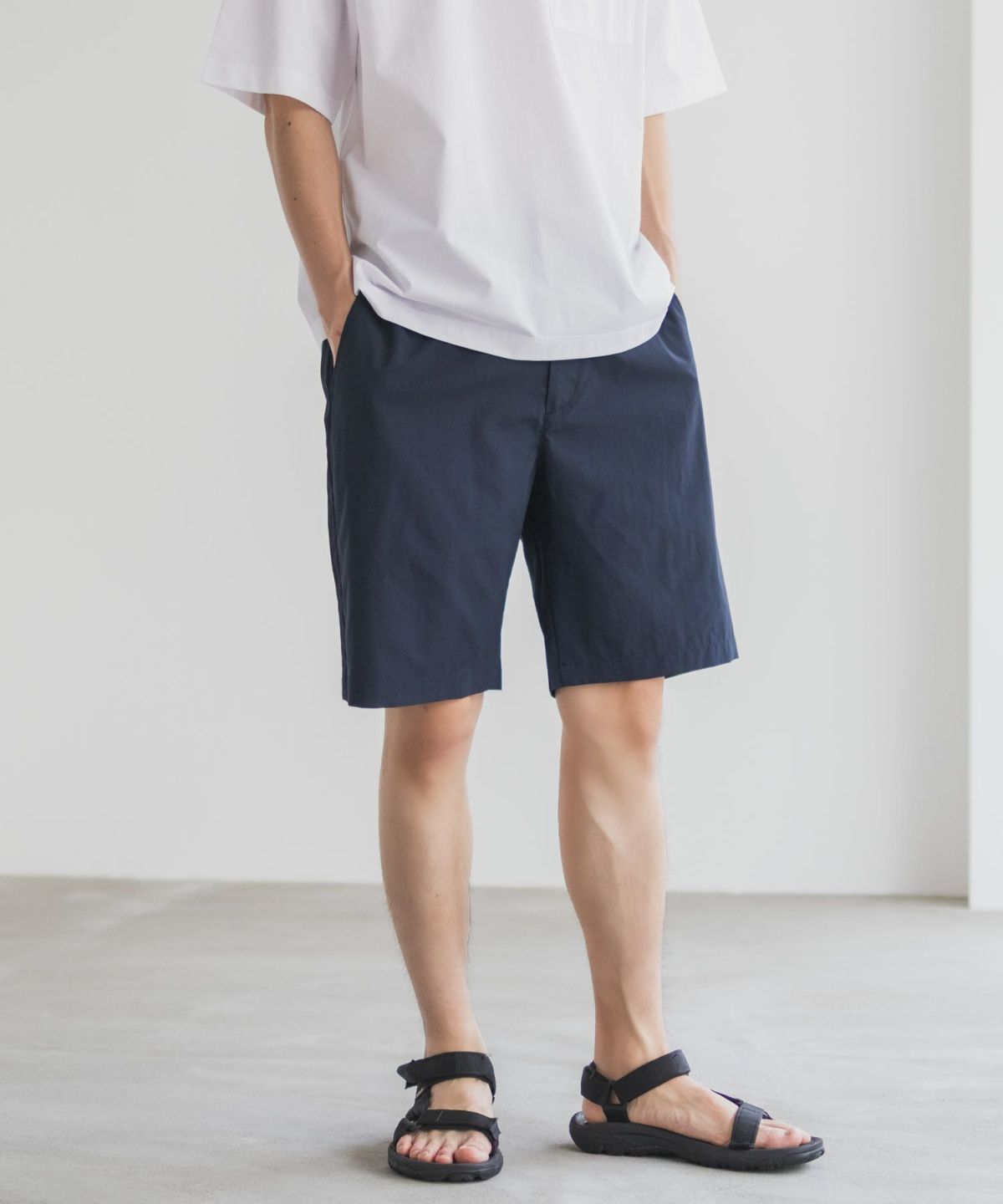 NAVY KAZETOSU メッシュハーフパンツ メンズ