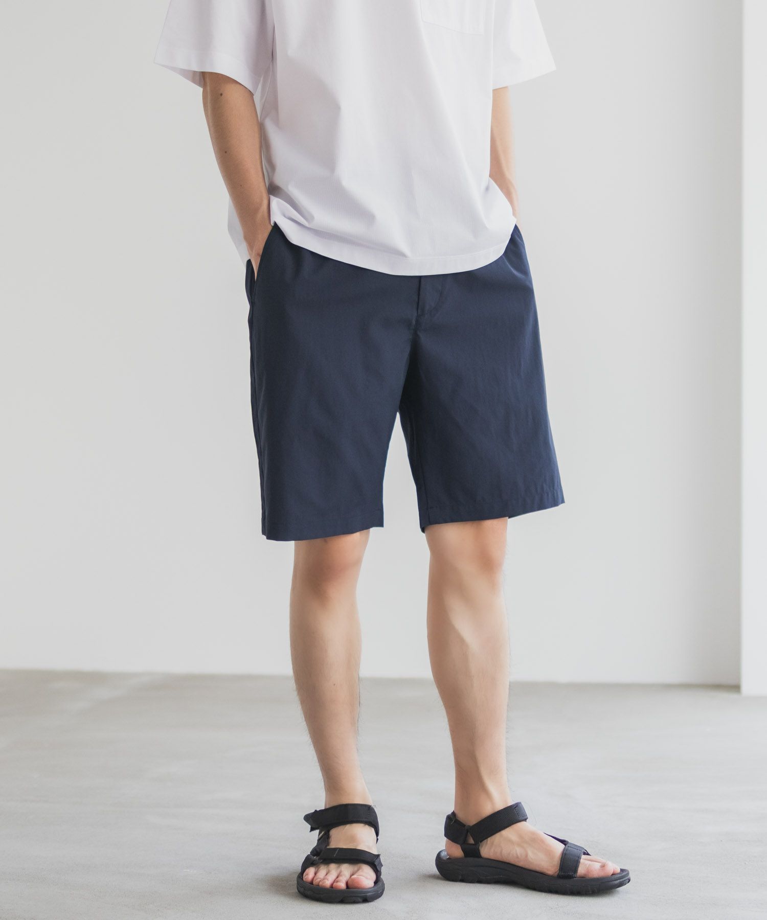 NAVY KAZETOSU メッシュハーフパンツ メンズ