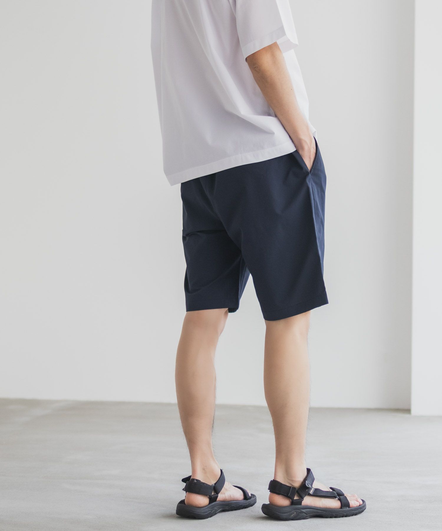NAVY KAZETOSU メッシュハーフパンツ メンズ