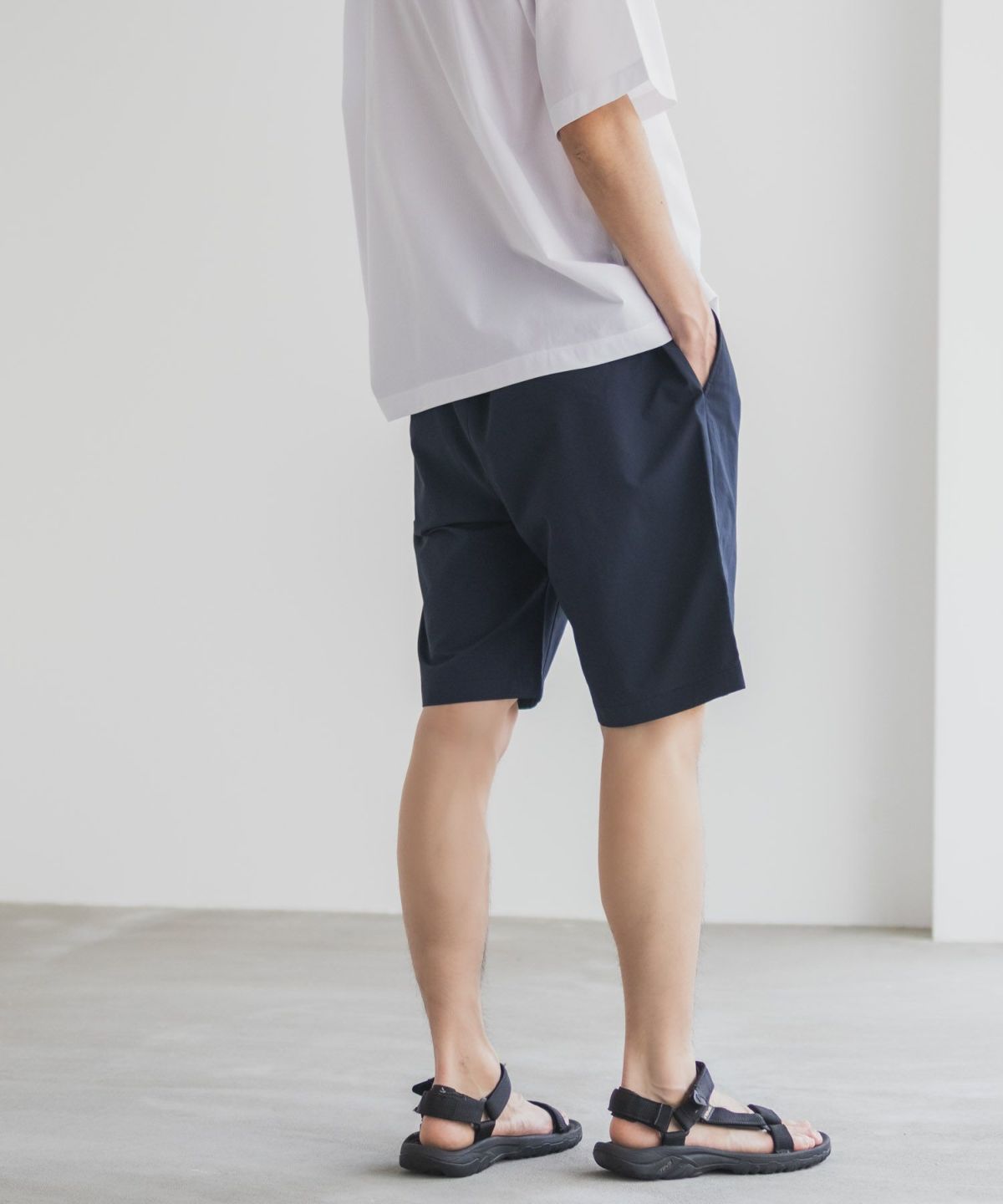 NAVY KAZETOSU メッシュハーフパンツ メンズ