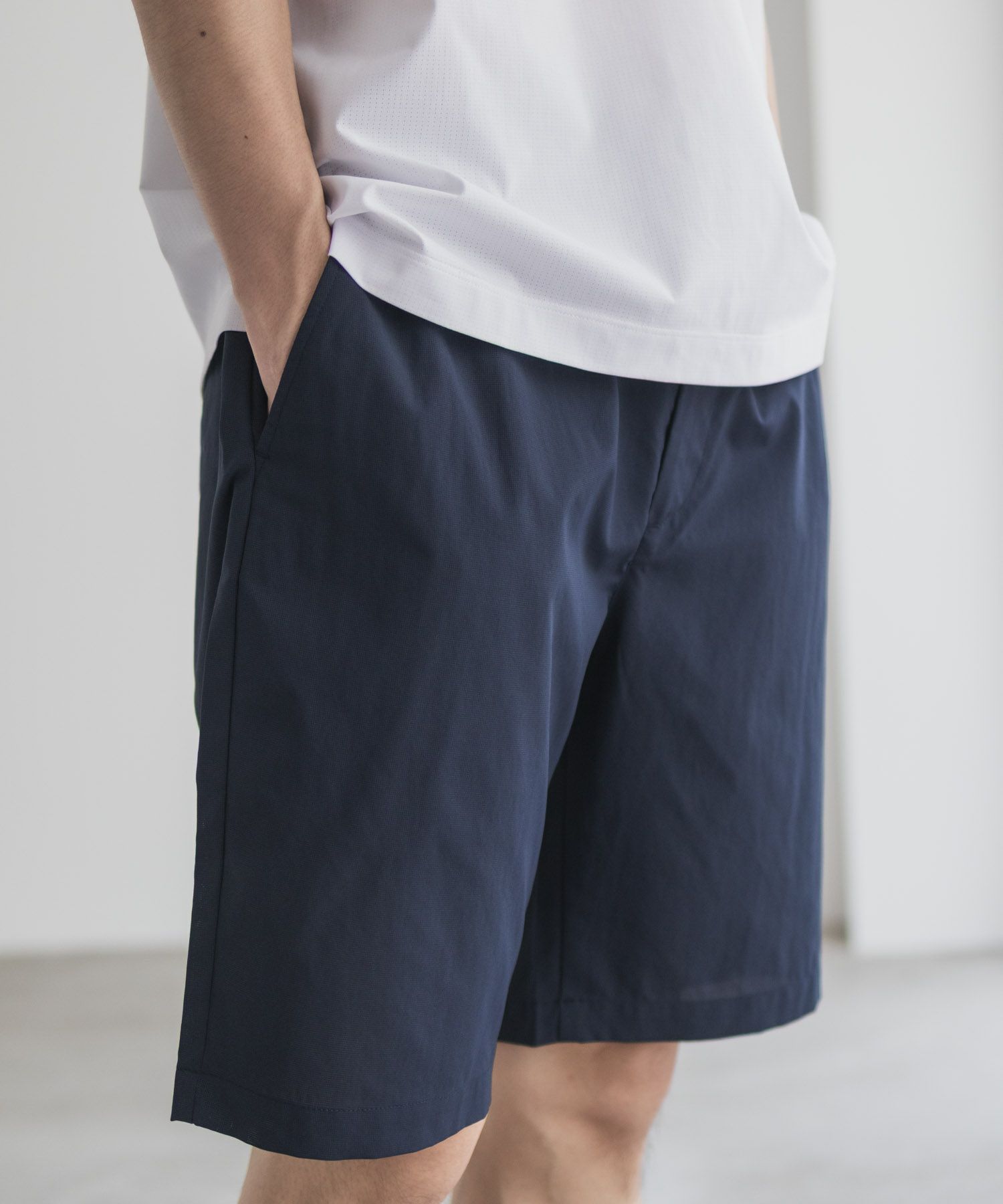 NAVY KAZETOSU メッシュハーフパンツ メンズ