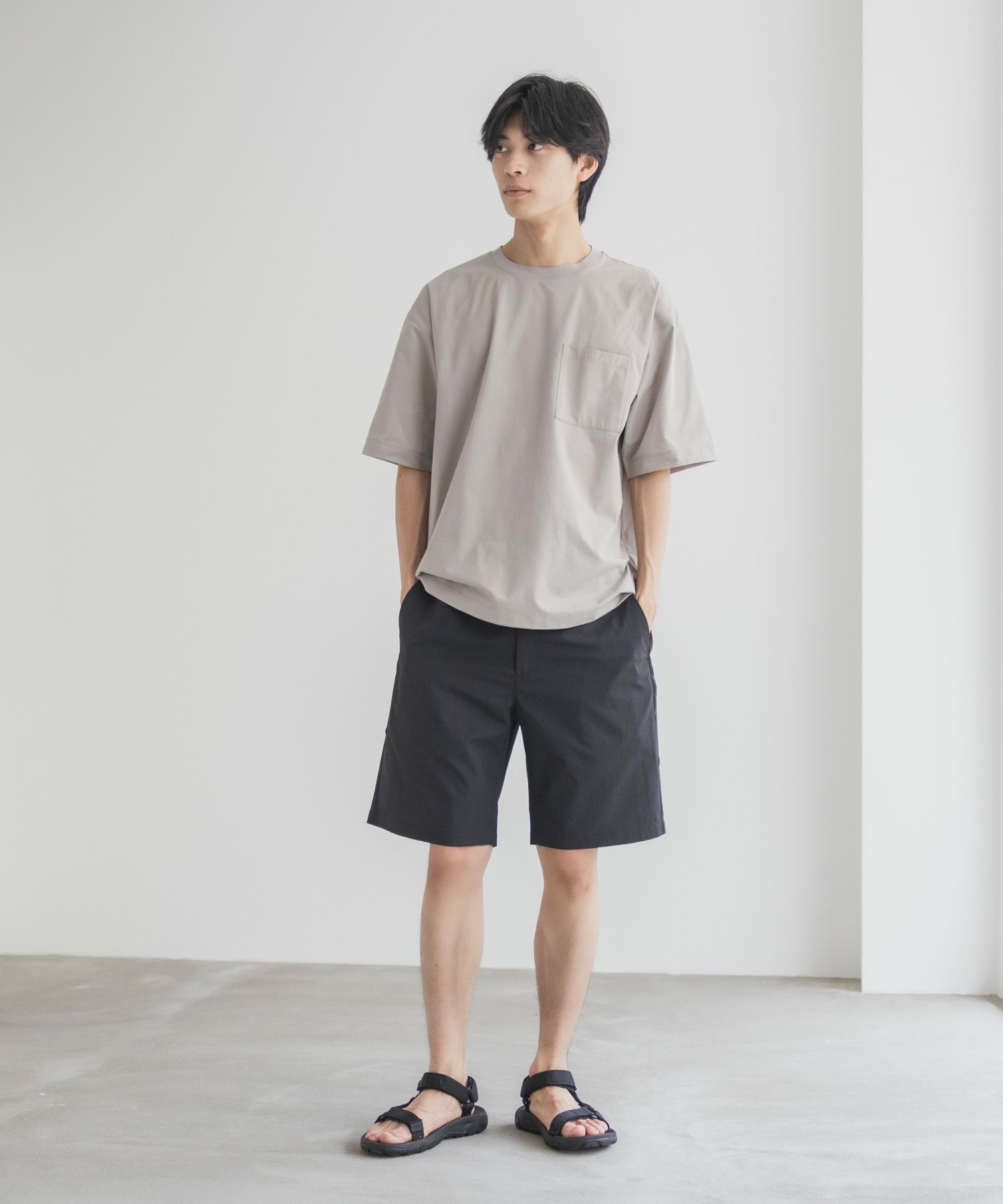 NAVY KAZETOSU メッシュハーフパンツ メンズ