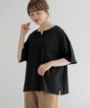nAvy エブリーT 汗じみ軽減 キーネックTシャツ レディース ネコポス 対応商品