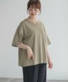 nAvy エブリーT 汗じみ軽減 キーネックTシャツ レディース ネコポス 対応商品