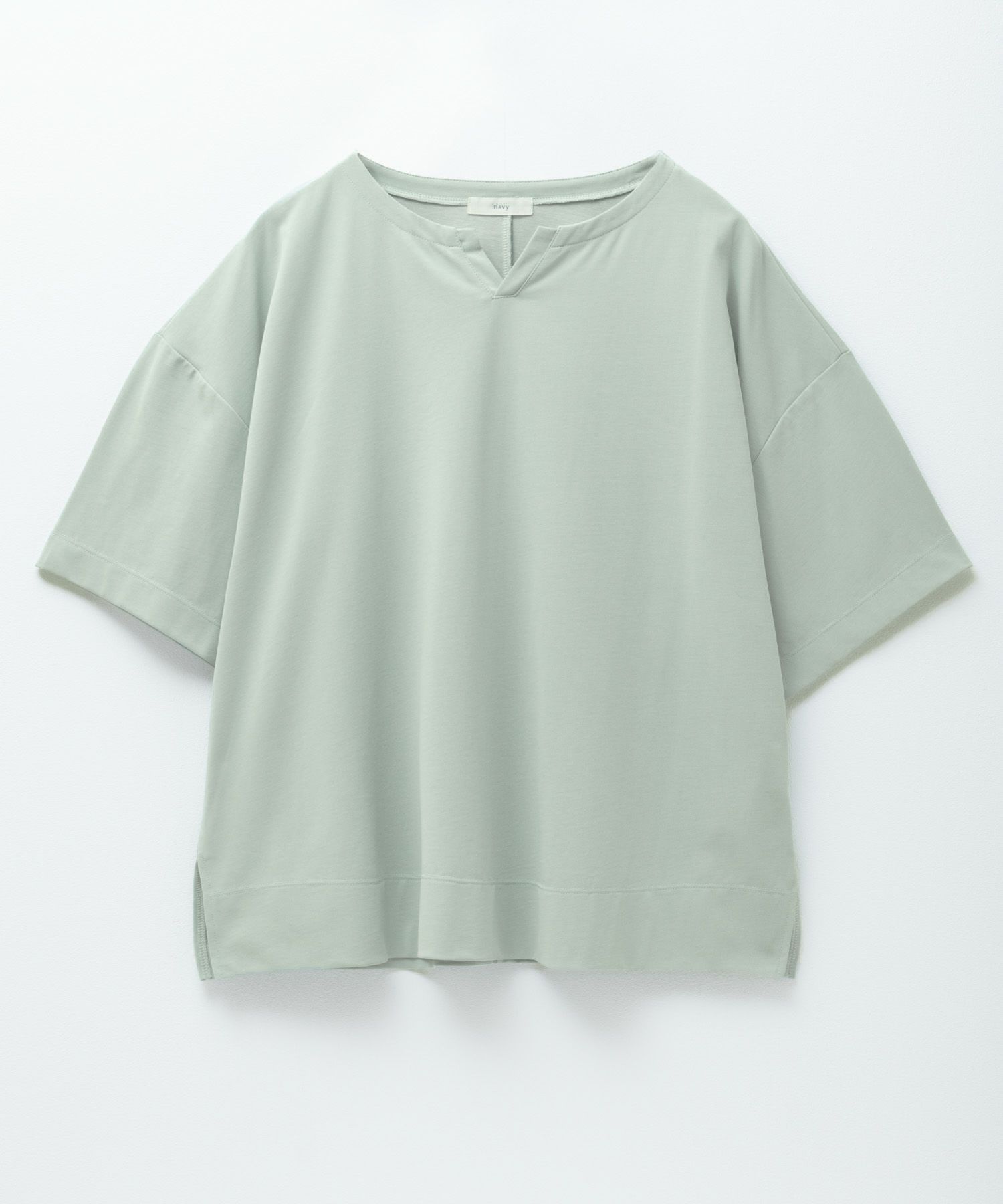 nAvy エブリーT 汗じみ軽減 キーネックTシャツ レディース ネコポス 対応商品