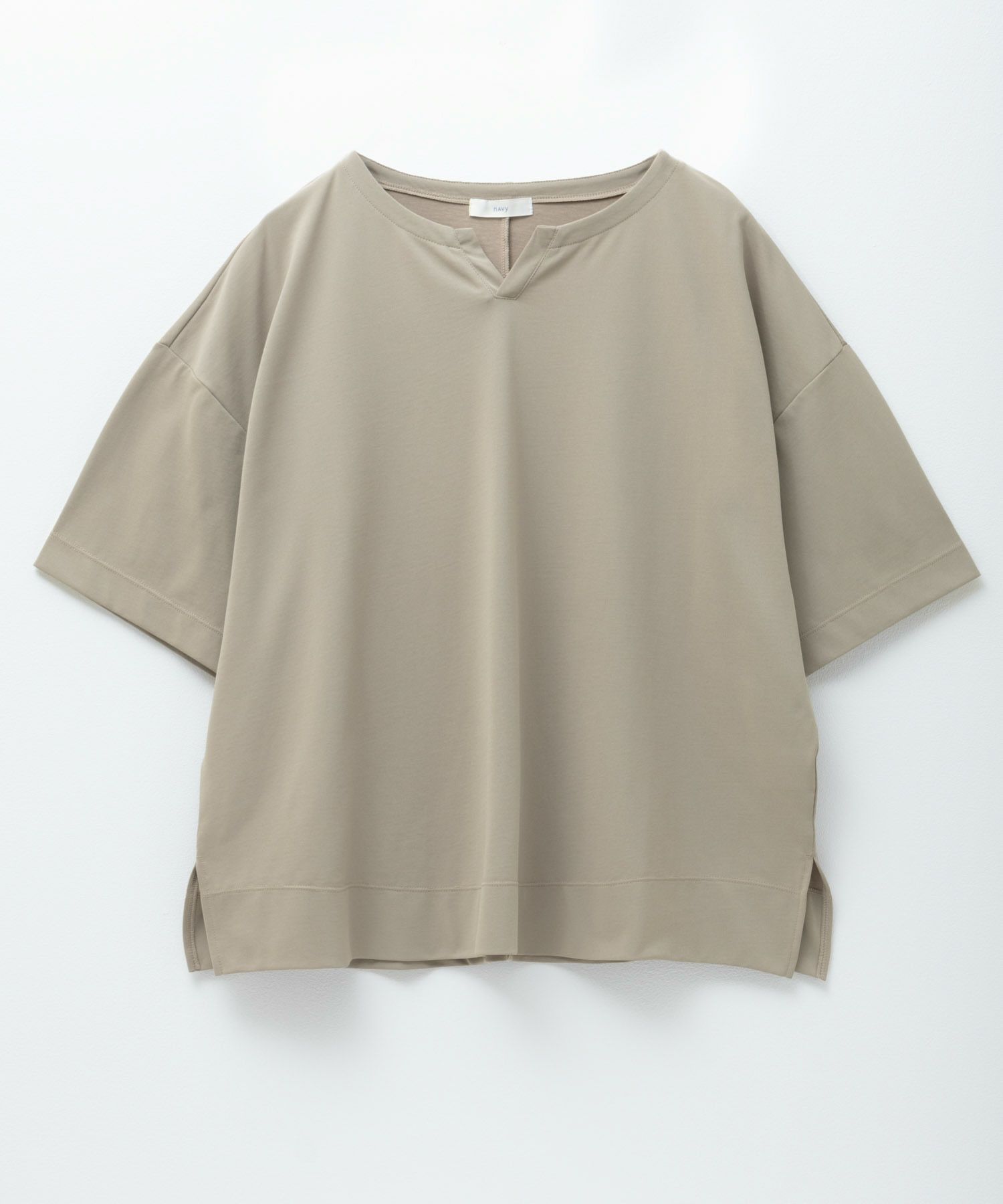 nAvy エブリーT 汗じみ軽減 キーネックTシャツ レディース ネコポス 対応商品
