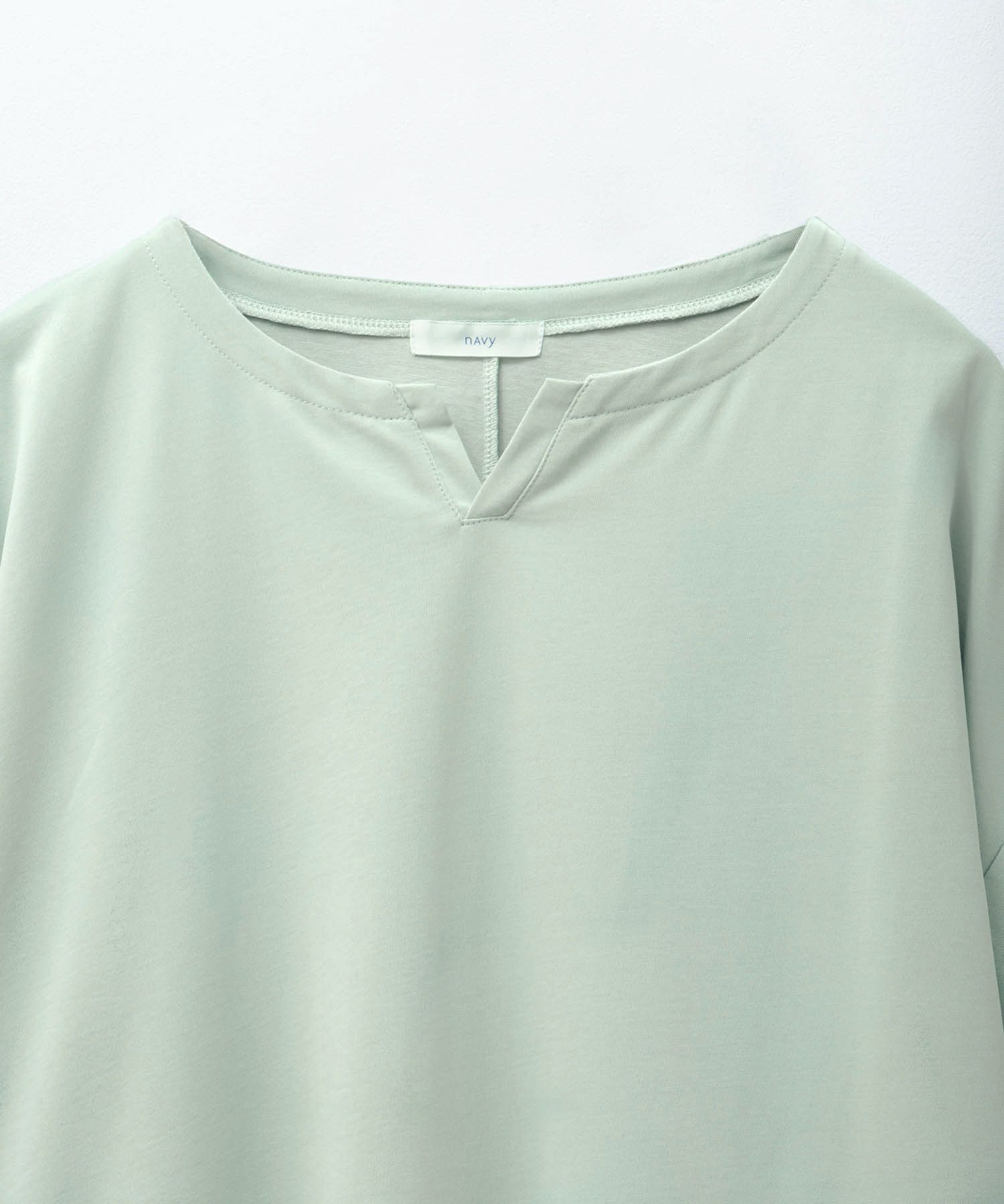 nAvy エブリーT 汗じみ軽減 キーネックTシャツ レディース ネコポス 対応商品