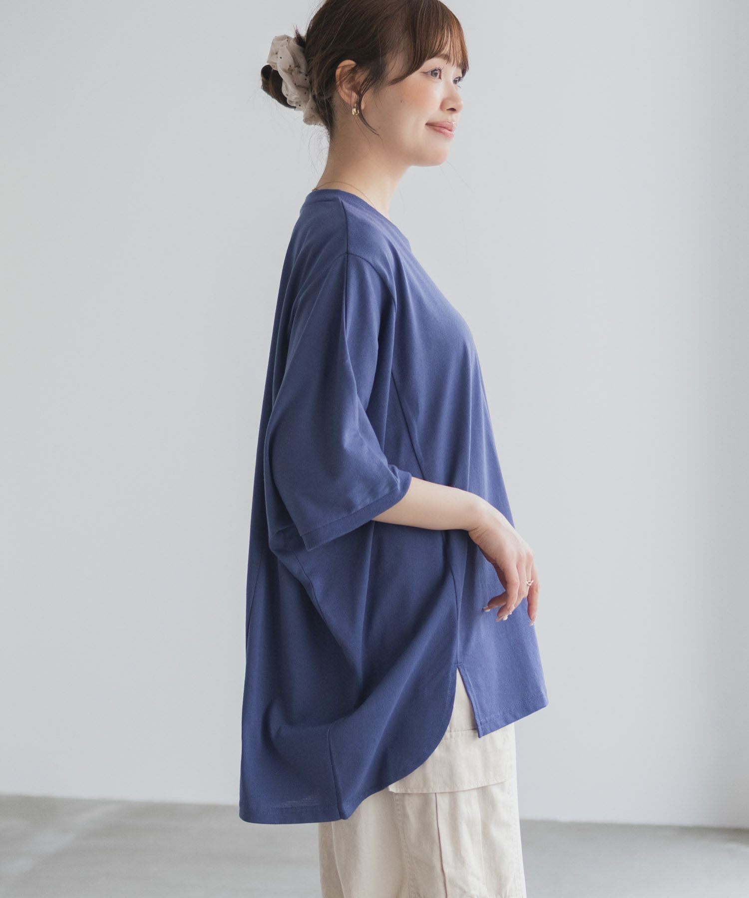 CONVERSE ビッグチュニックTシャツ レディース メール便 対応商品商品画像-8