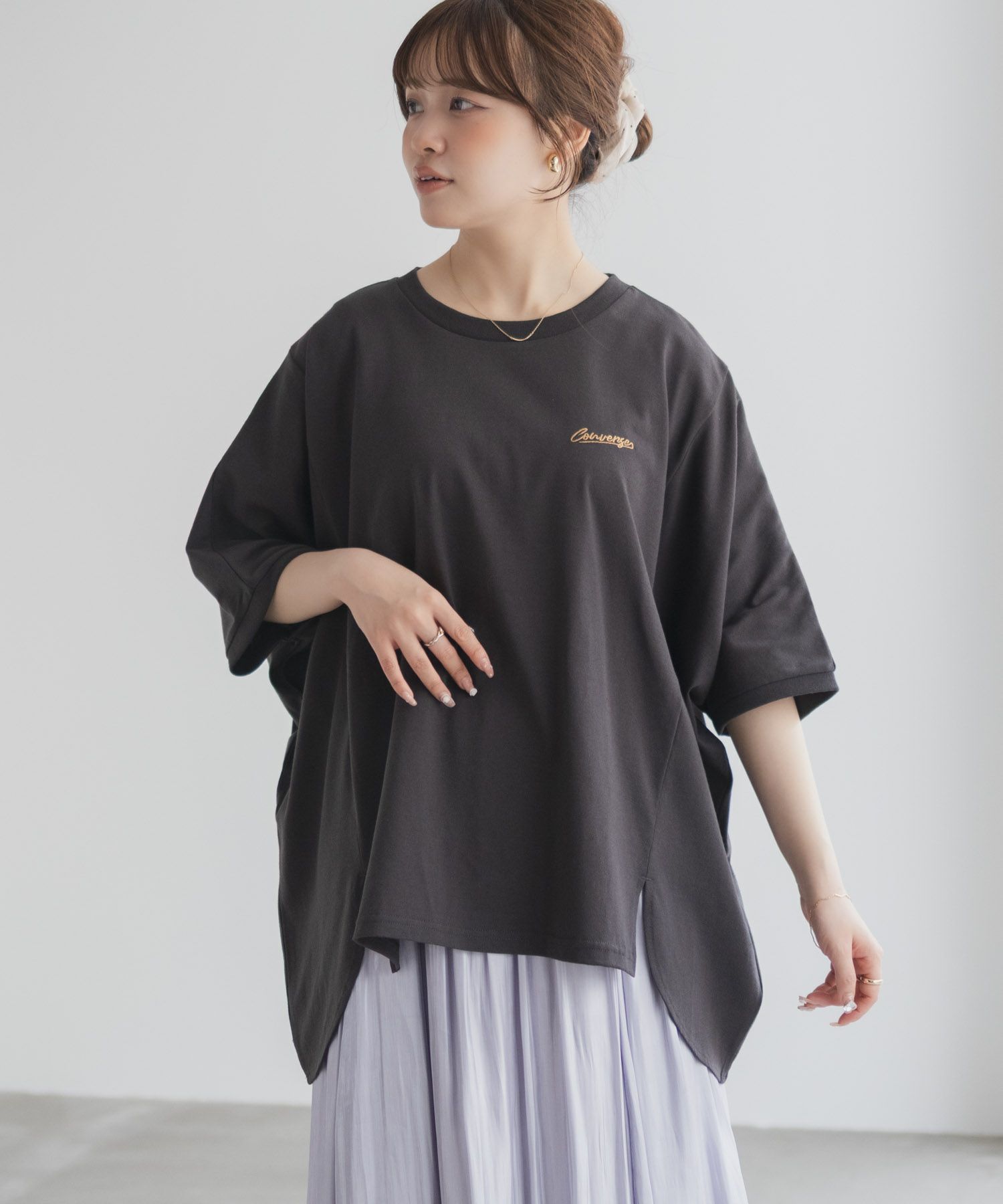 CONVERSE ビッグチュニックTシャツ レディース ネコポス 対応商品