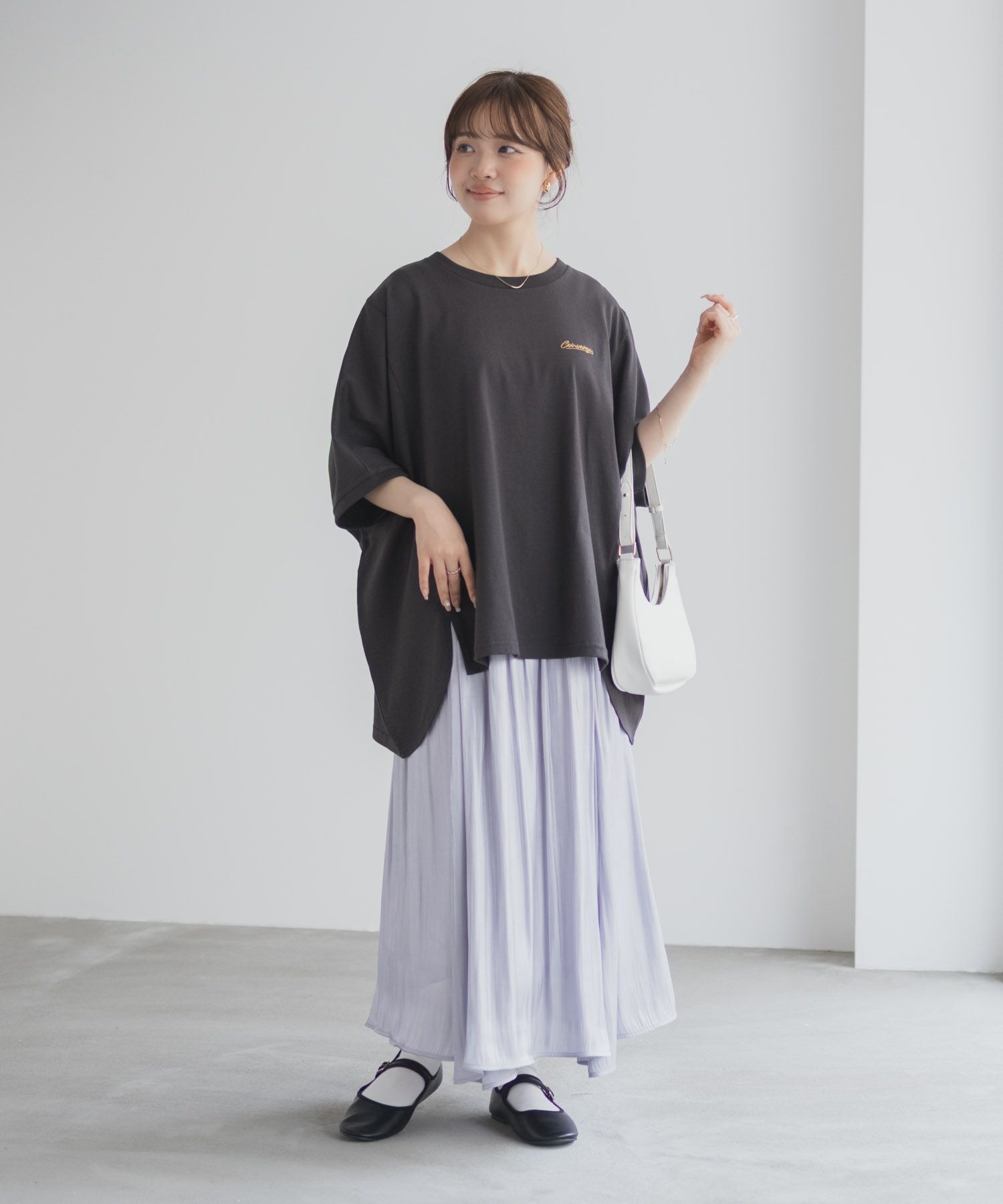 CONVERSE  ビッグチュニックTシャツ レディース メール便 対応商品商品サムネイル-20