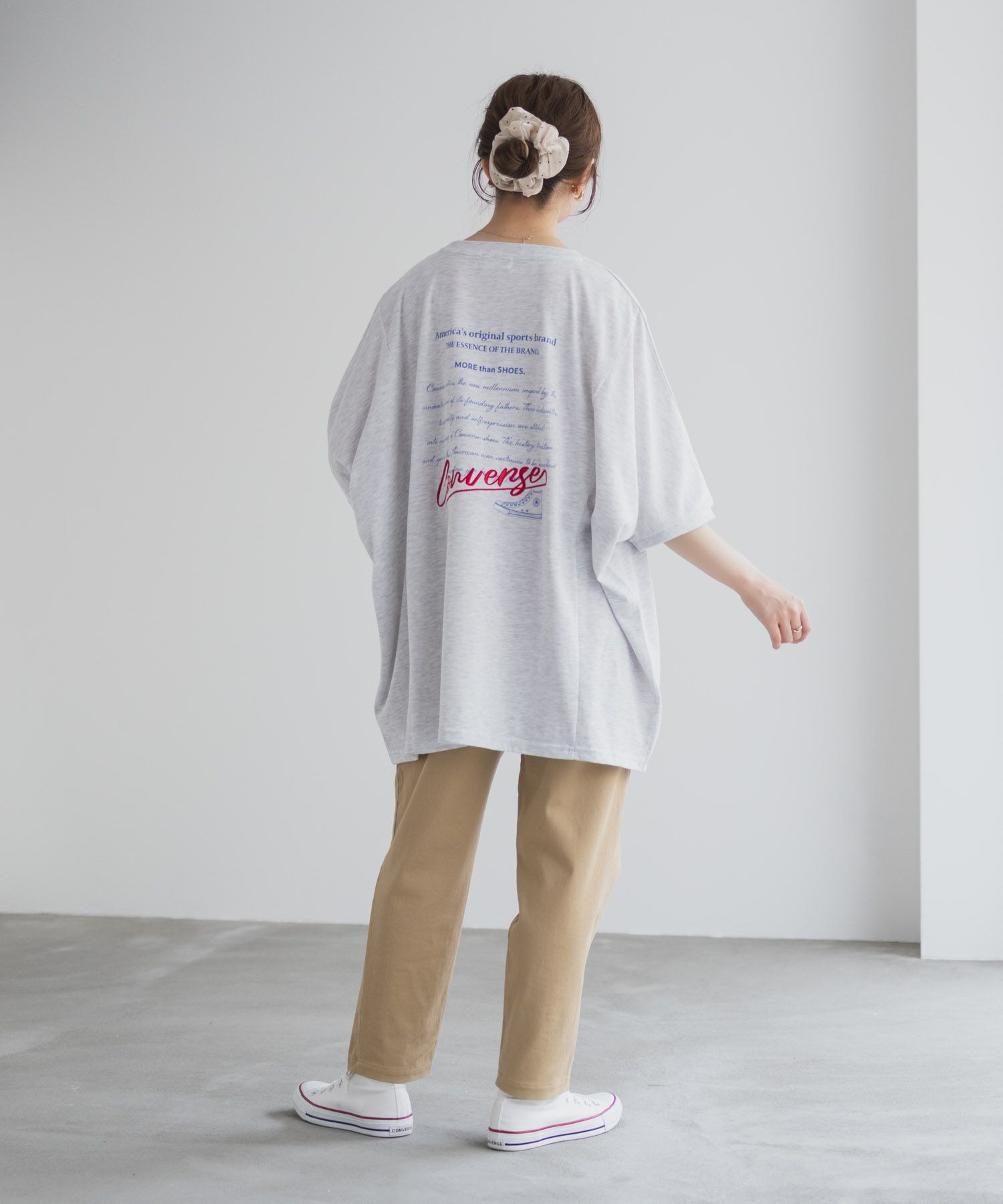 CONVERSE  ビッグチュニックTシャツ レディース メール便 対応商品商品画像-36