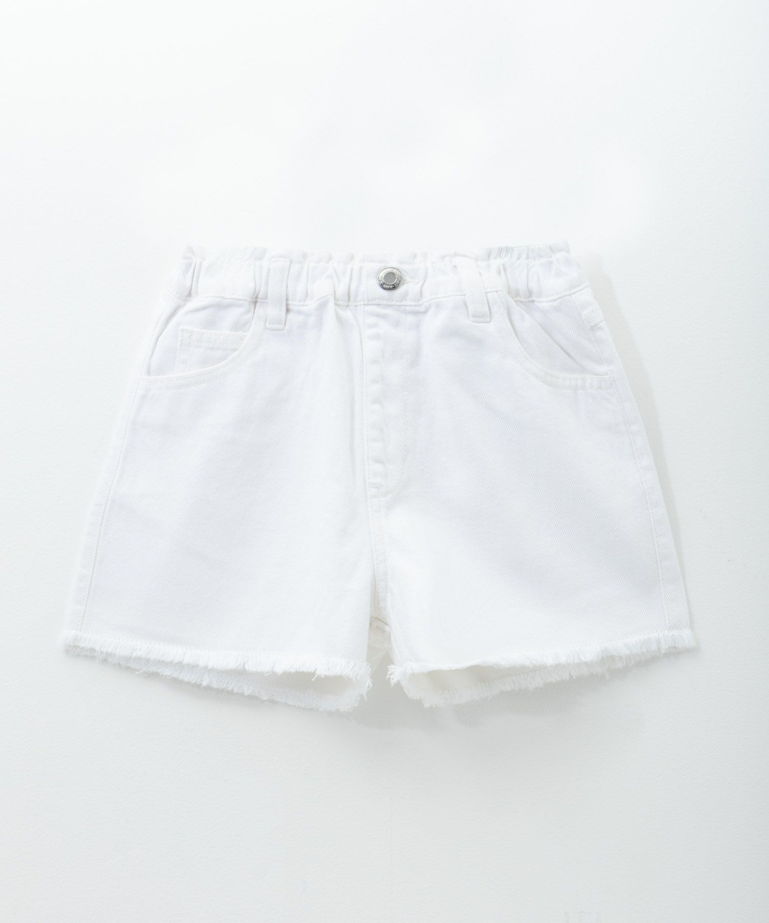 NAVY  カツラギフリンジショートパンツ キッズ商品サムネイル-1