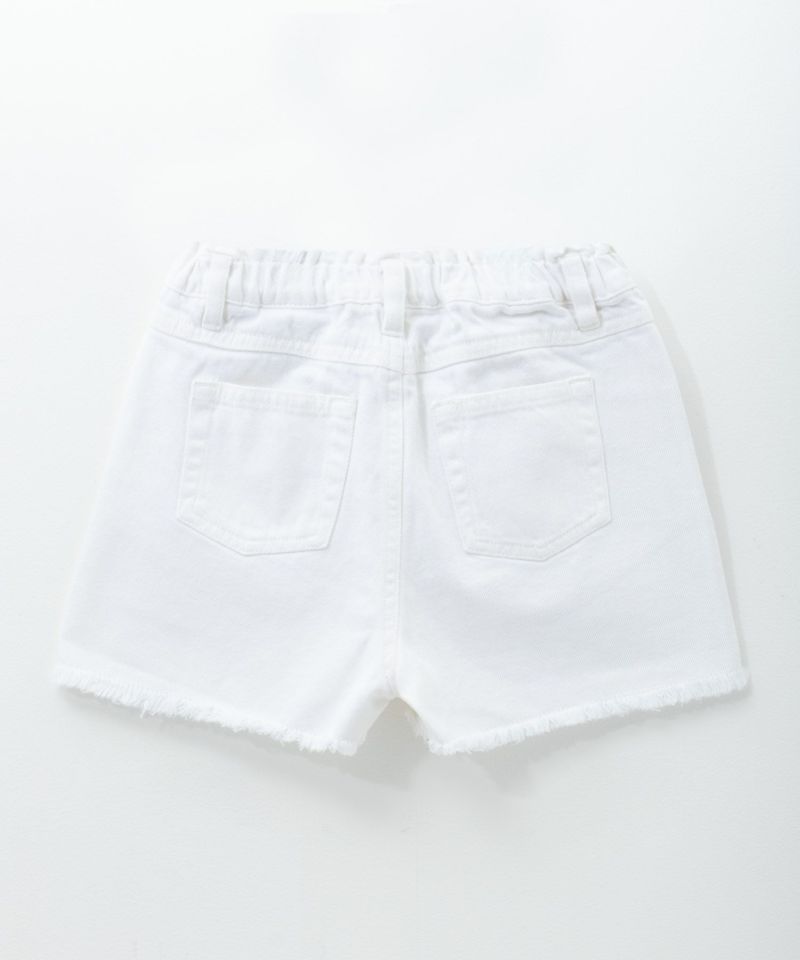 NAVY  カツラギフリンジショートパンツ キッズ商品画像-2