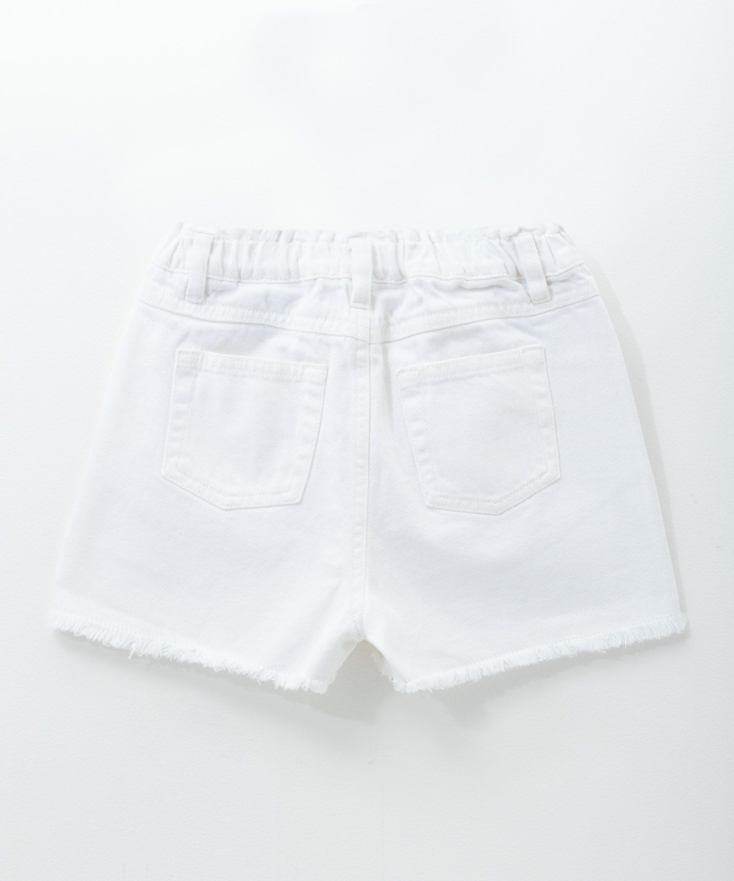NAVY  カツラギフリンジショートパンツ キッズ商品サムネイル-2