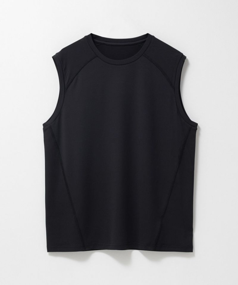 NAVY SARARI 鬼リピTee ドライストレッチノースリーブインナー メンズ メール便 対応商品商品画像-2