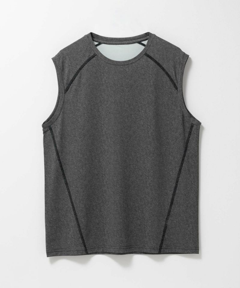 NAVY SARARI 鬼リピTee ドライストレッチノースリーブインナー メンズ