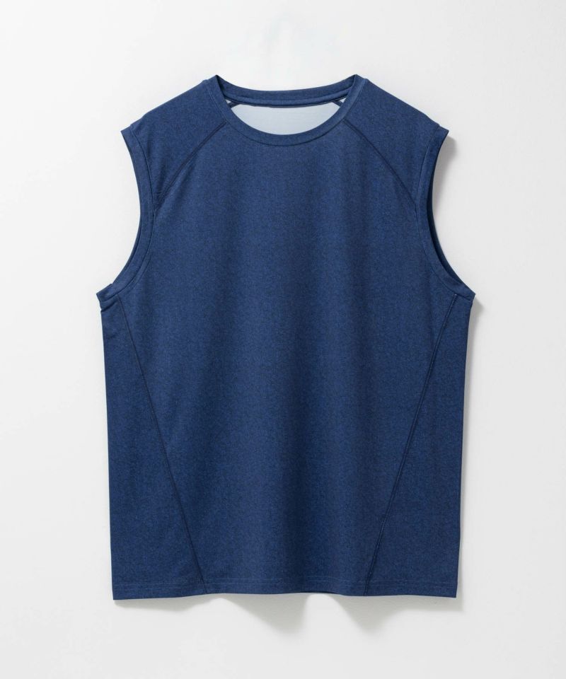 NAVY SARARI 鬼リピTee ドライストレッチノースリーブインナー メンズ