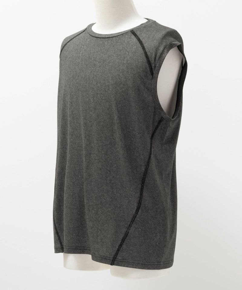 NAVY SARARI 鬼リピTee ドライストレッチノースリーブインナー メンズ メール便 対応商品商品画像-14