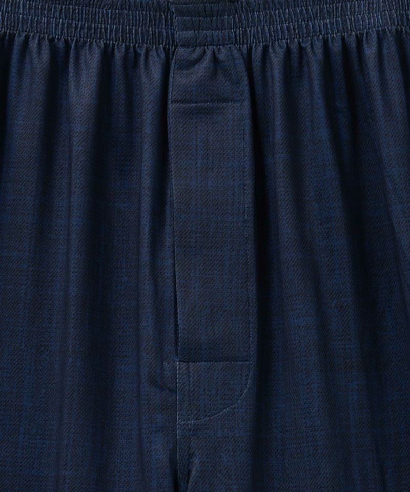 NAVY SARARI ドライストレッチロングトランクス ルームウェア メンズ商品画像-25