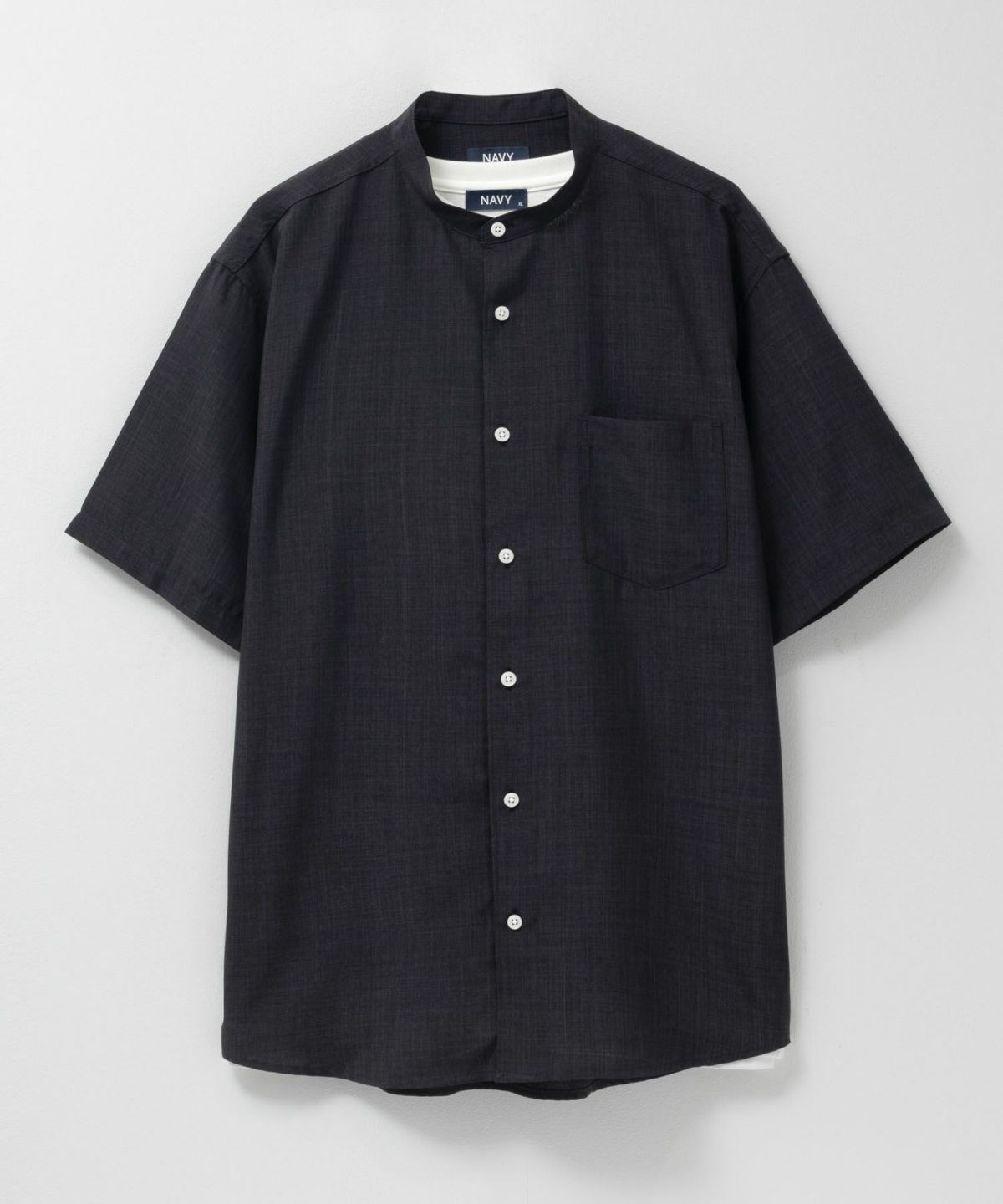 AVY リネンライクシャツアンサンブル メンズ