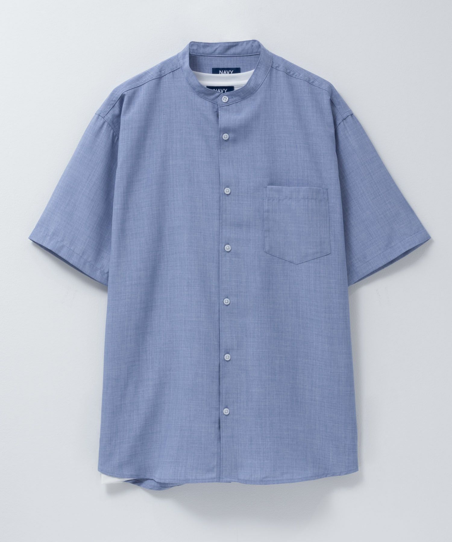 NAVY  リネンライクシャツアンサンブル メンズ商品サムネイル-5