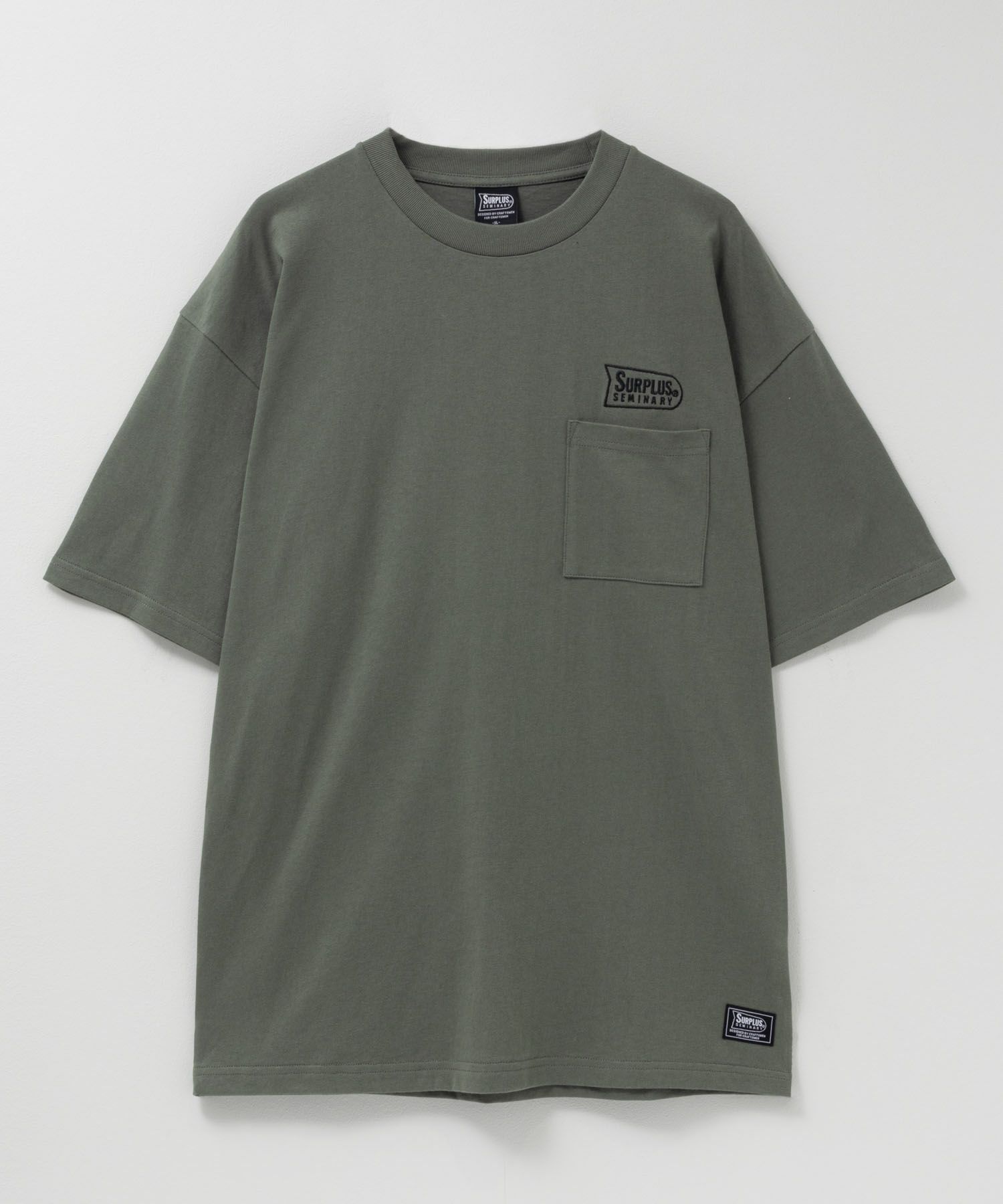 SURPLUS ポケット付きTシャツ メンズ ネコポス 対応商品
