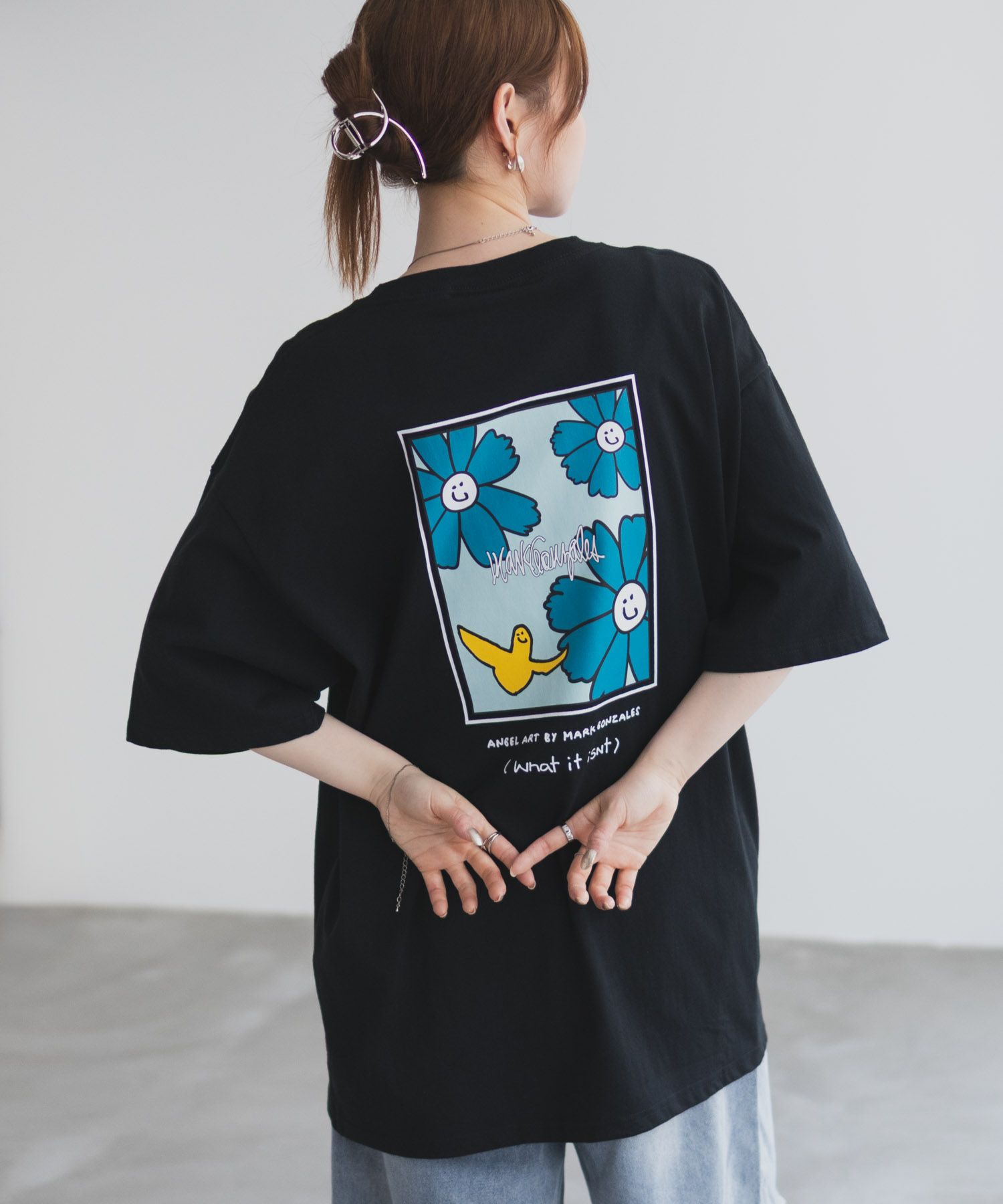 (What it isNt) ART BY MARK GONZALES リラックスフィットTシャツ メンズ メール便 対応商品商品画像-15