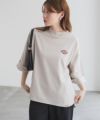 Dickies 刺繍6分袖ロールアップTシャツ レディース ネコポス 対応商品