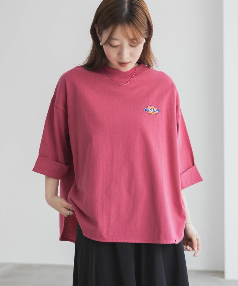 Dickies  刺繍6分袖ロールアップTシャツ レディース メール便 対応商品商品画像-15