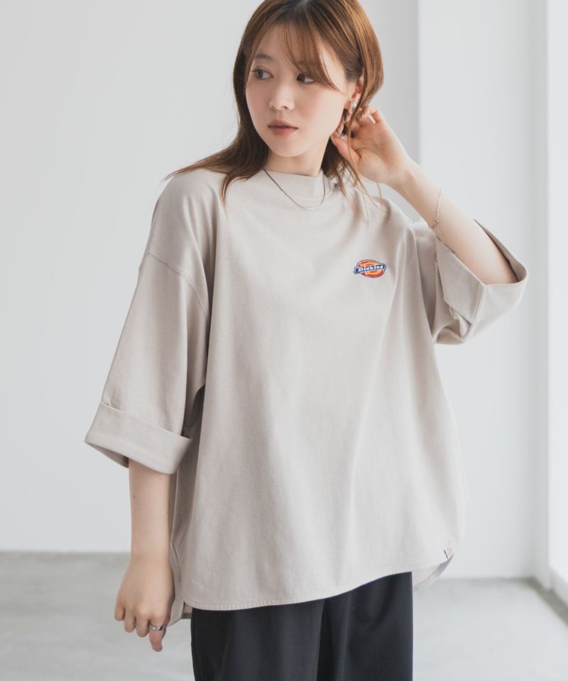 Dickies 刺繍6分袖ロールアップTシャツ レディース メール便 対応商品商品画像-19