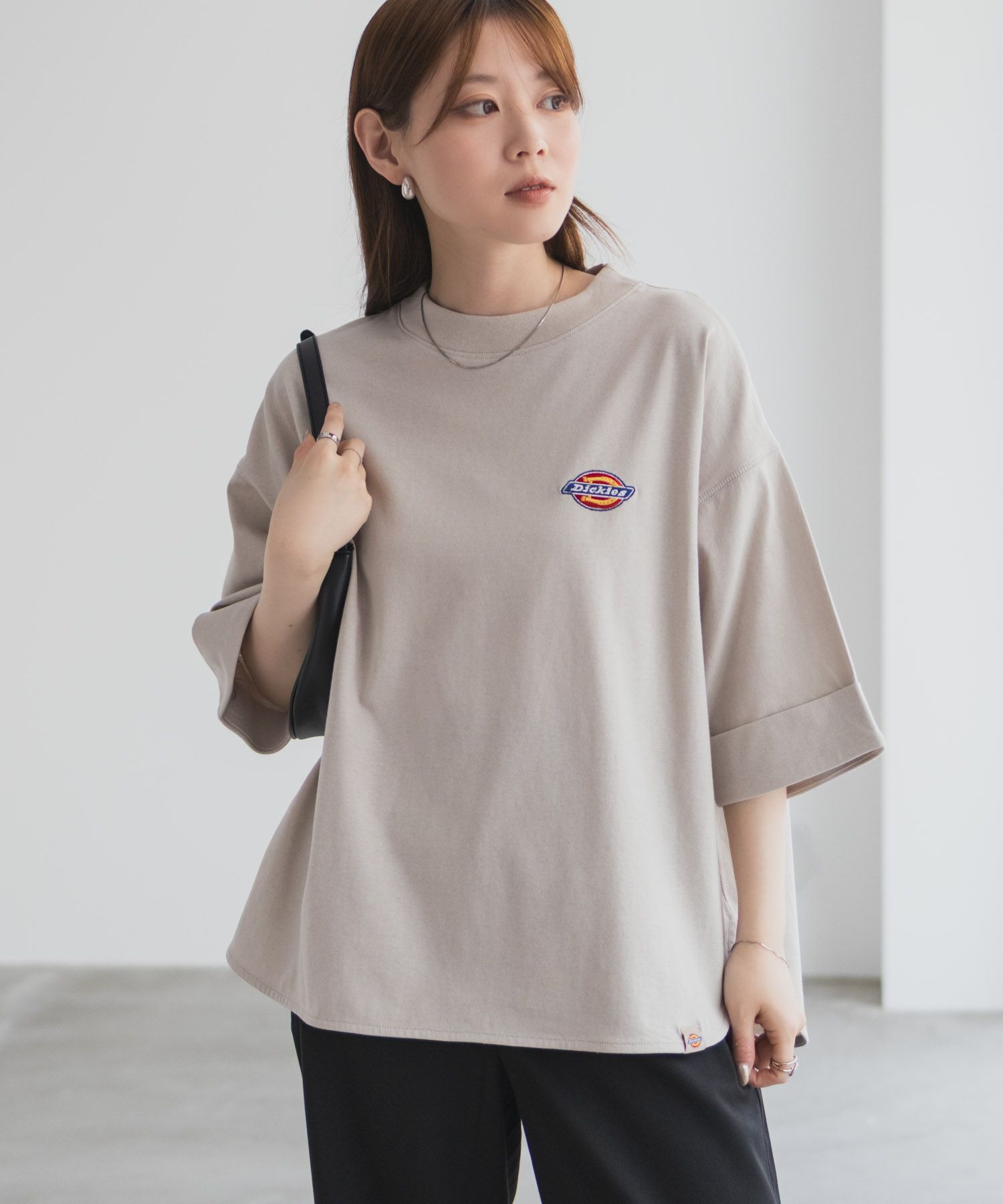Dickies  刺繍6分袖ロールアップTシャツ レディース メール便 対応商品商品サムネイル-21