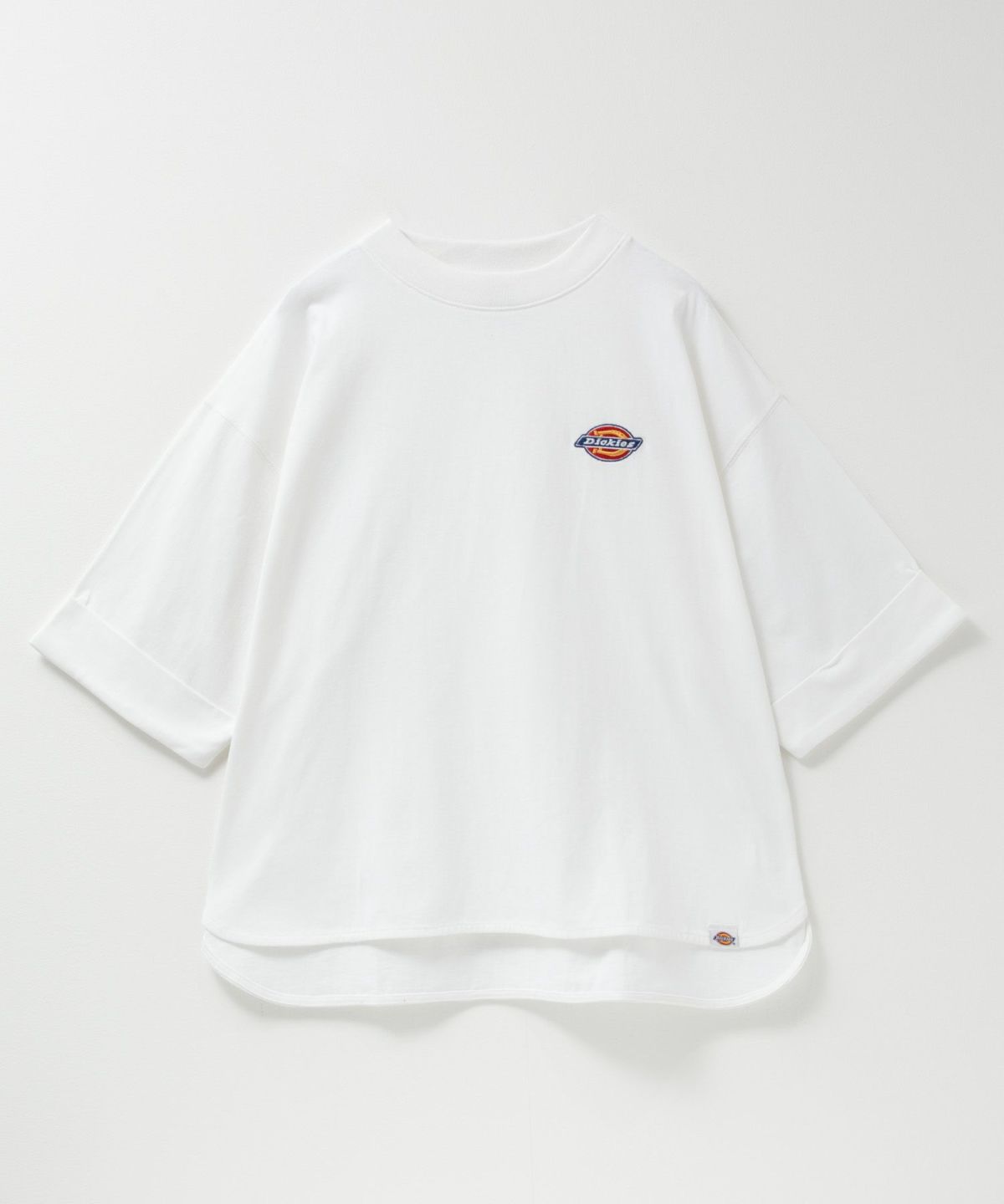 Dickies 刺繍6分袖ロールアップTシャツ レディース ネコポス 対応商品