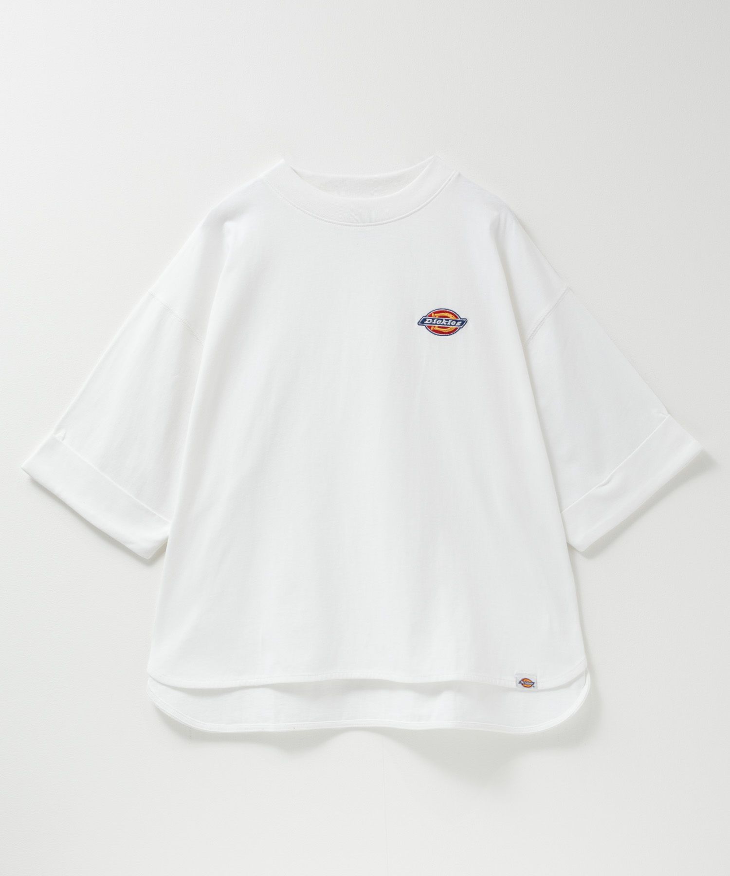 Dickies 刺繍6分袖ロールアップTシャツ レディース ネコポス 対応商品