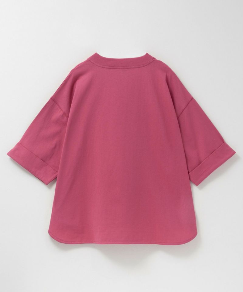 Dickies 刺繍6分袖ロールアップTシャツ レディース メール便 対応商品商品画像-28