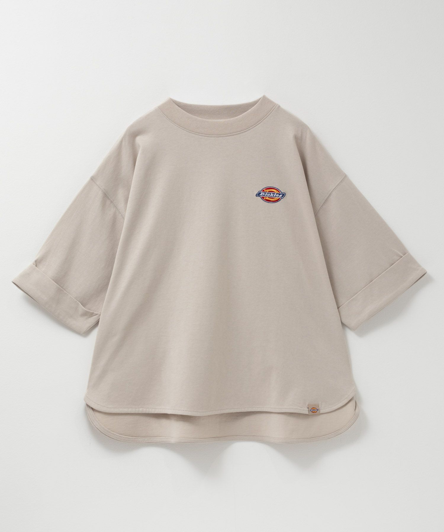 Dickies 刺繍6分袖ロールアップTシャツ レディース ネコポス 対応商品