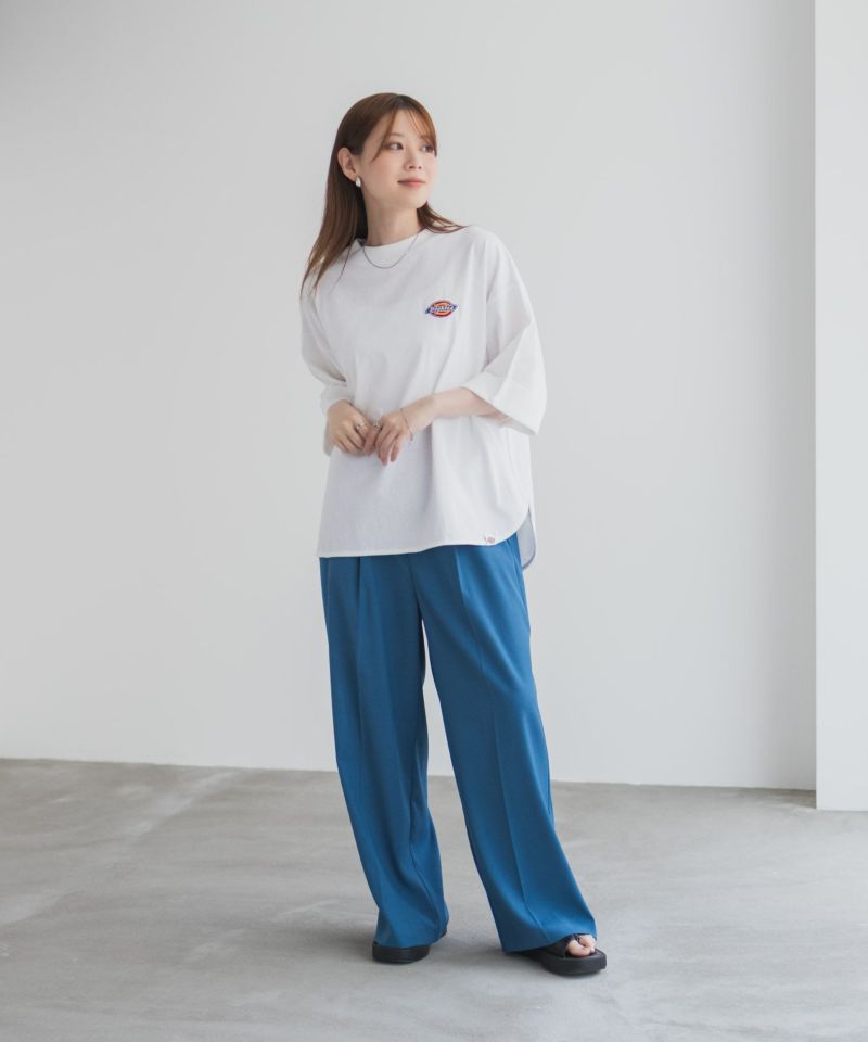 Dickies  刺繍6分袖ロールアップTシャツ レディース メール便 対応商品商品画像-36